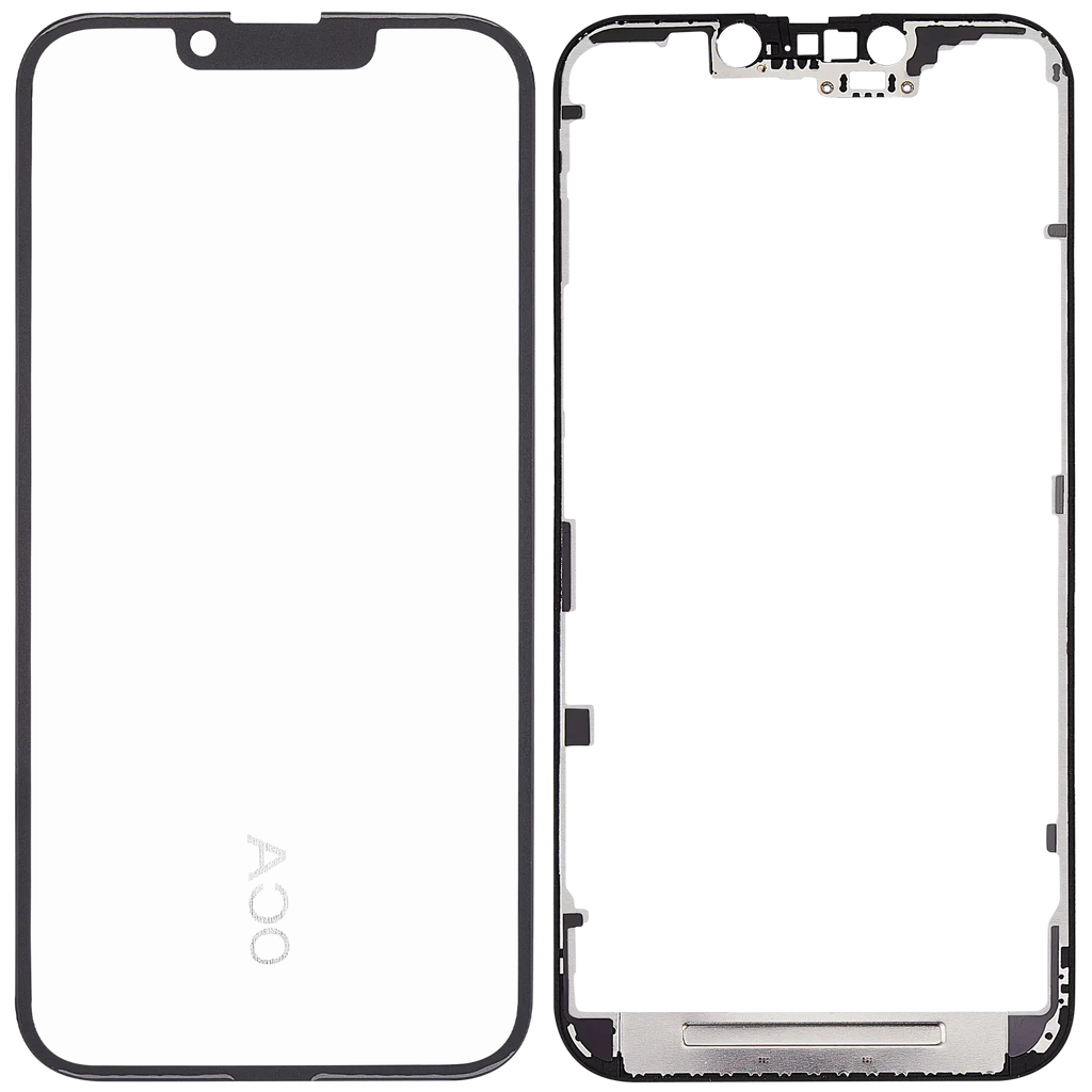 3 in 1 (Glas mit vorinstalliertem OCA + Rahmen) für iPhone 16e (OCA Master)