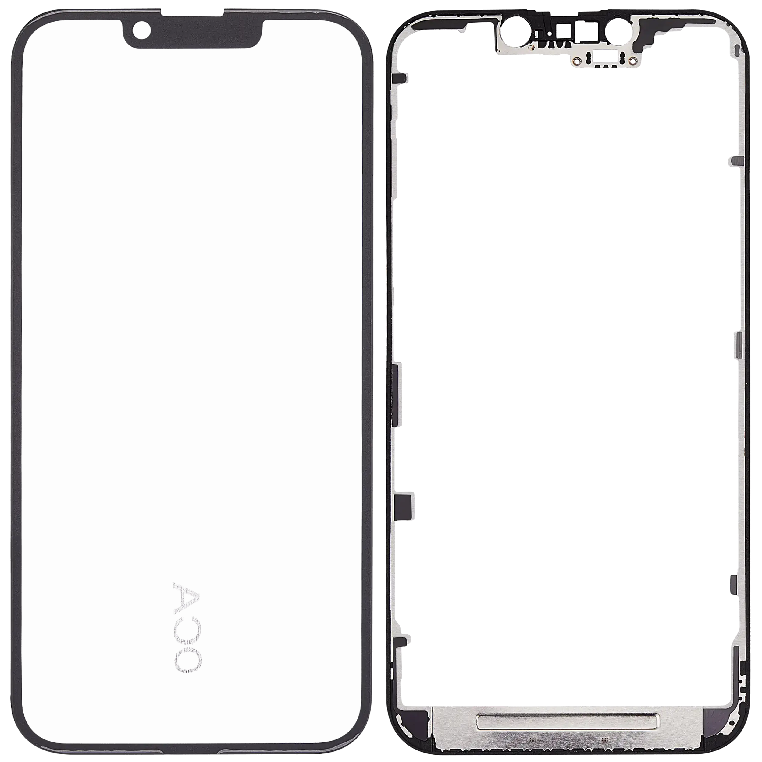 3 in 1 (Glas mit vorinstalliertem OCA + Rahmen) für iPhone 16e (OCA Master)