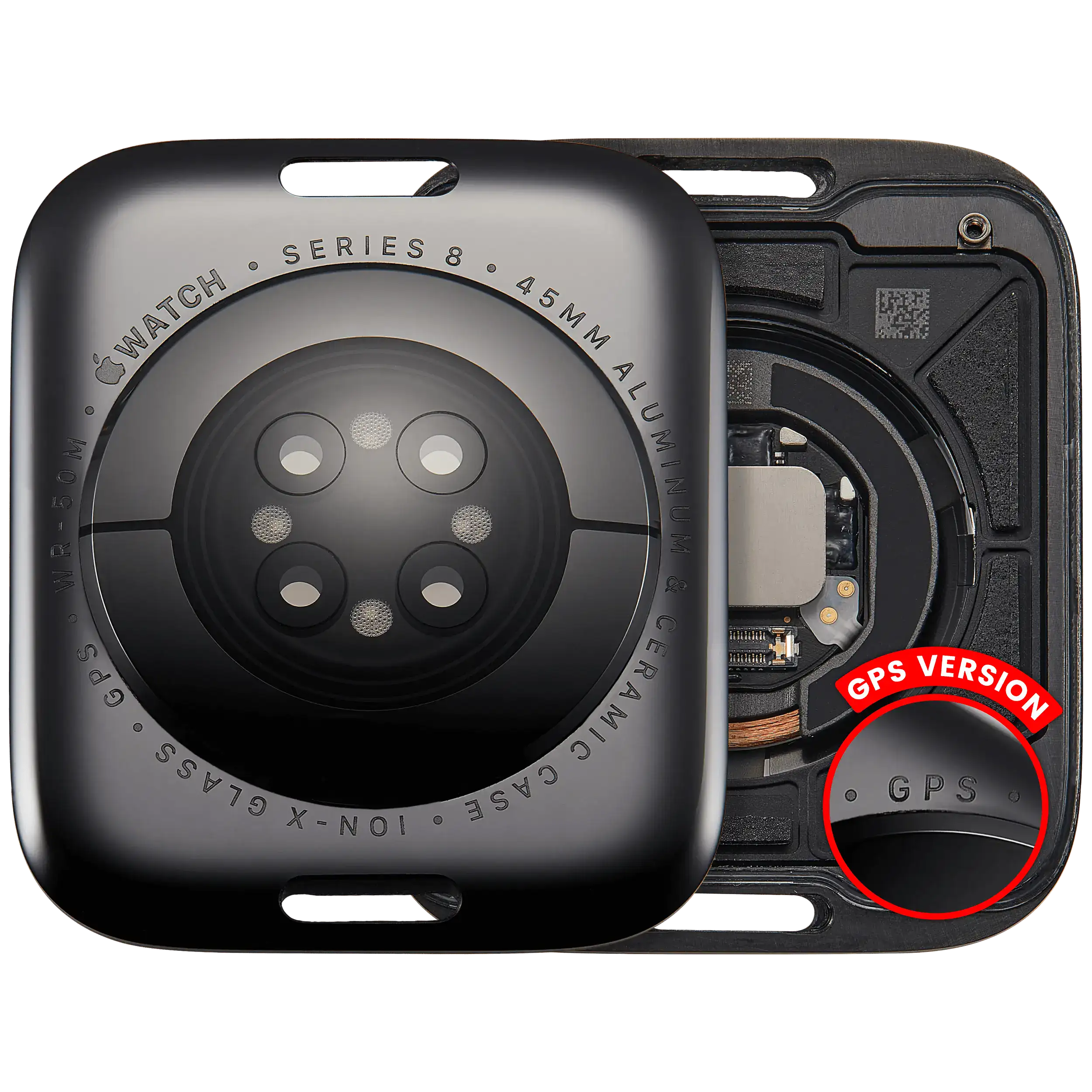 Backcover Apple Watch Series 8 45mm GPS Space Black