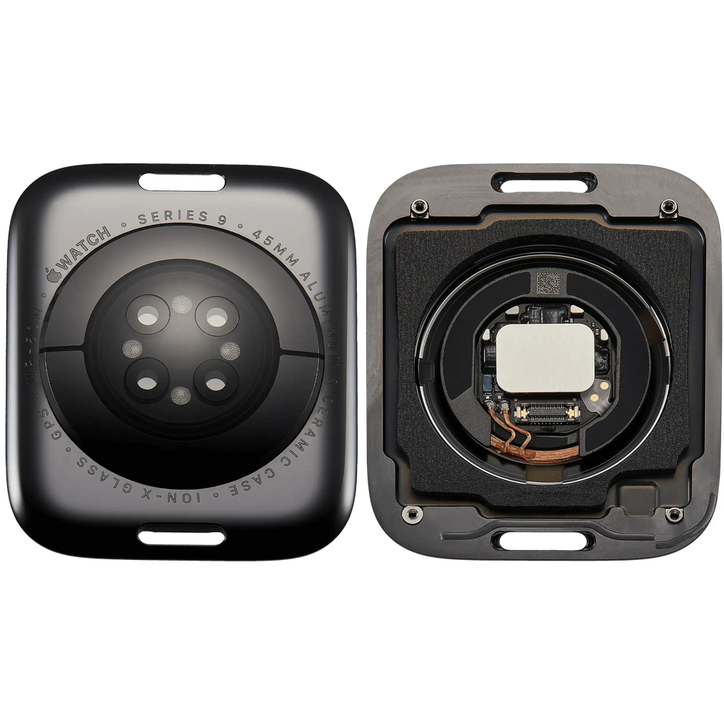 Backcover für Apple Watch Series 9 (45mm) GPS Version Aluminium Space Black