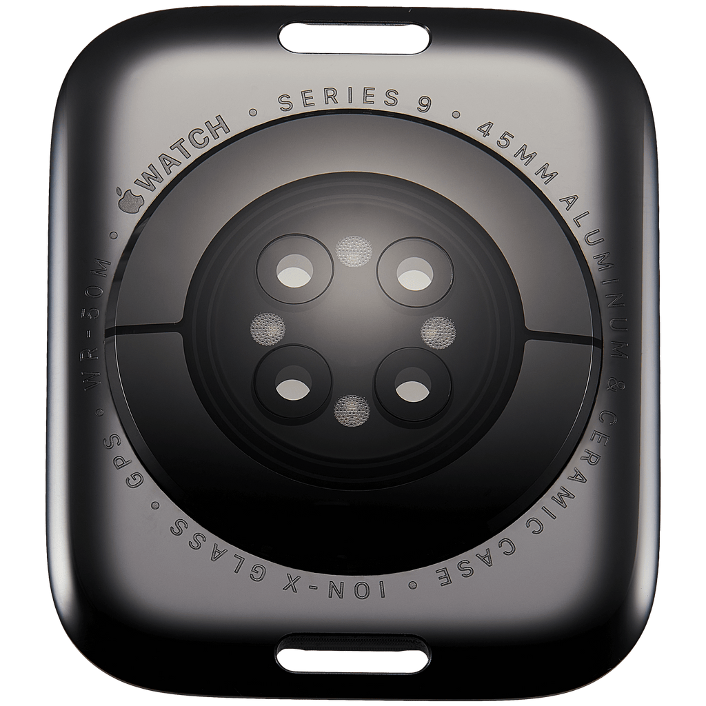 Backcover für Apple Watch Series 9 (45mm) GPS Version Aluminium Space Black