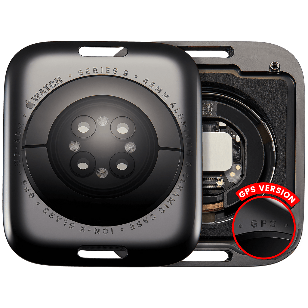 Backcover für Apple Watch Series 9 (45mm) GPS Version Aluminium Space Black