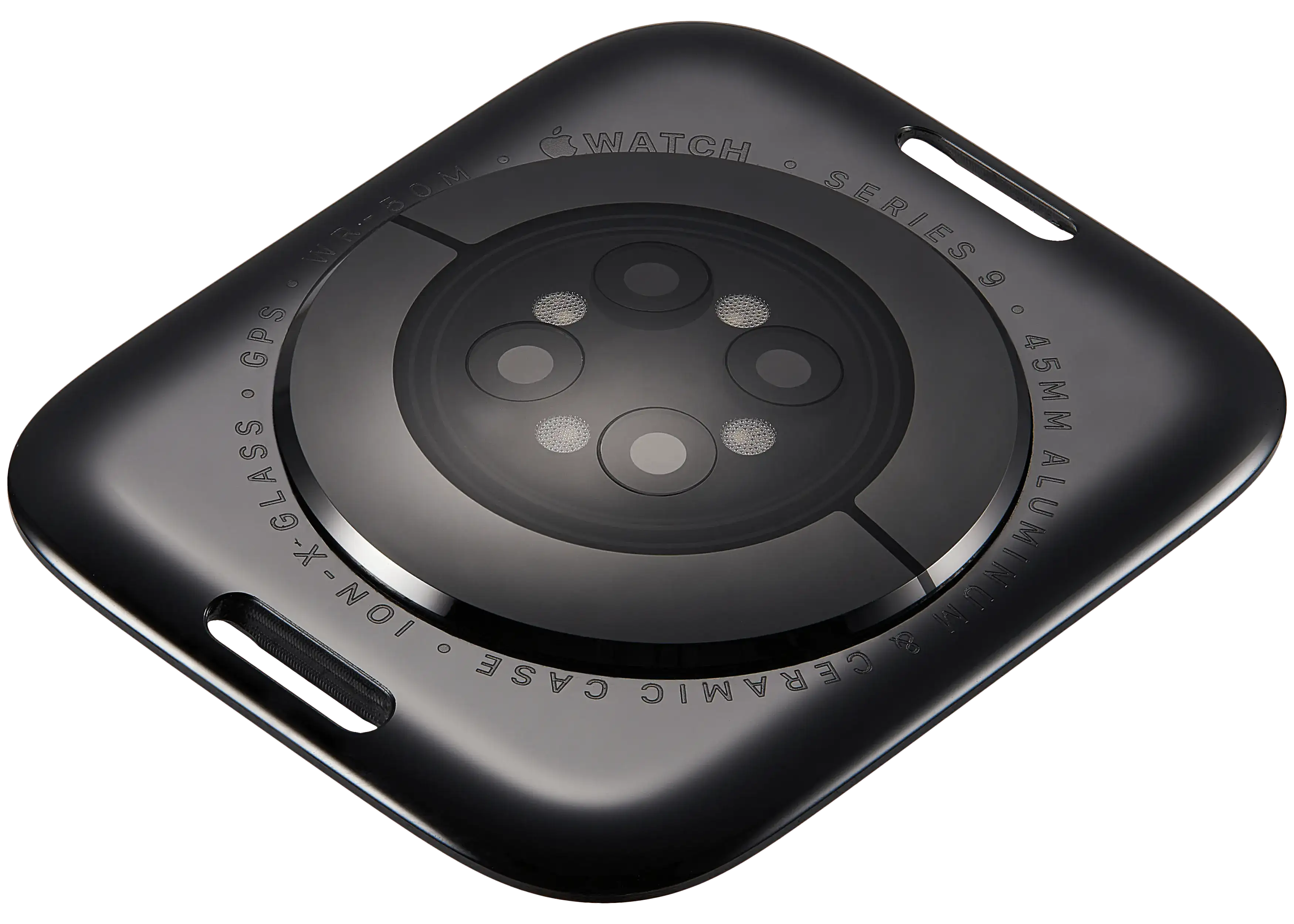 Backcover für Apple Watch Series 9 (45mm) GPS Version Aluminium Space Black