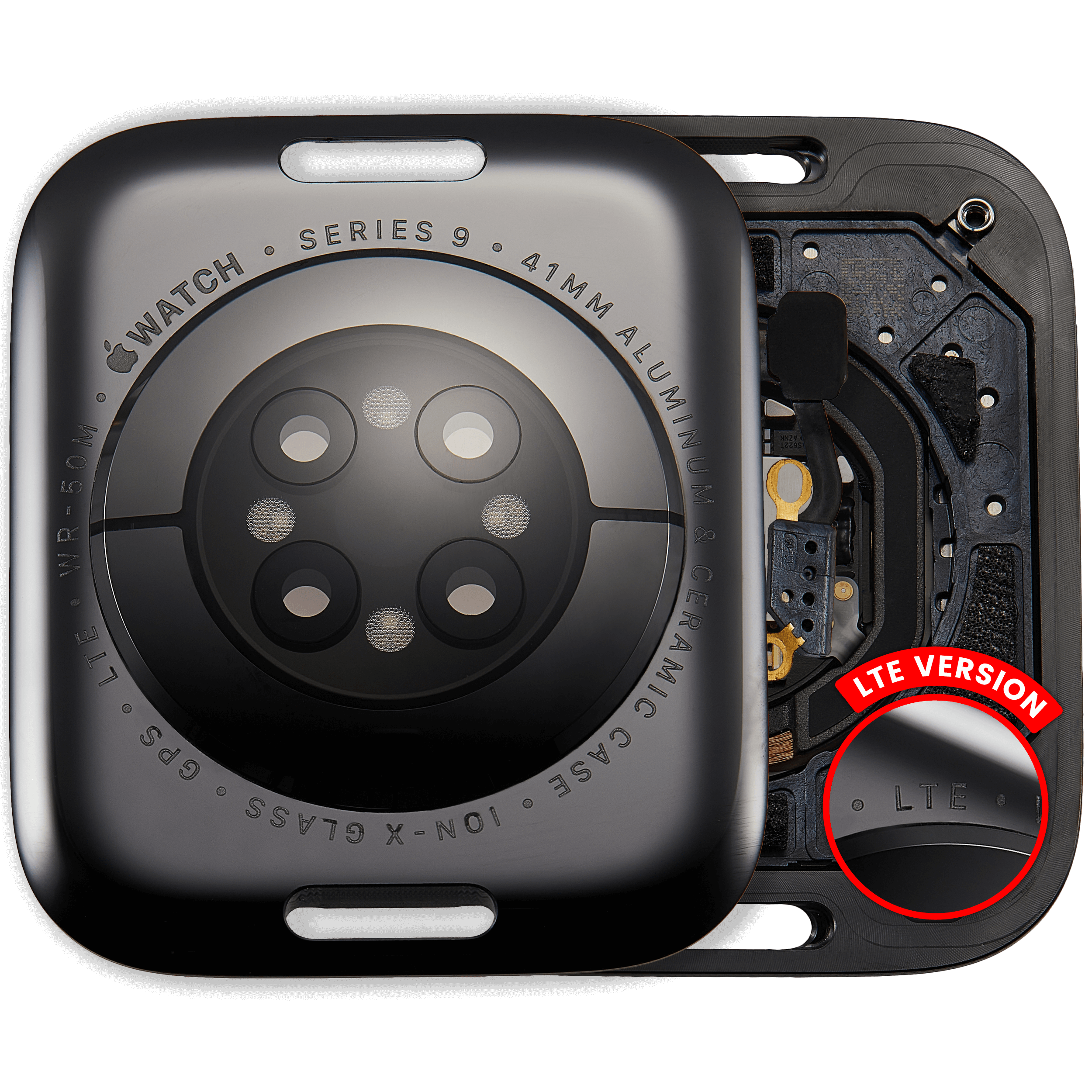 Apple Watch S9 41mm Backcover LET Space Black