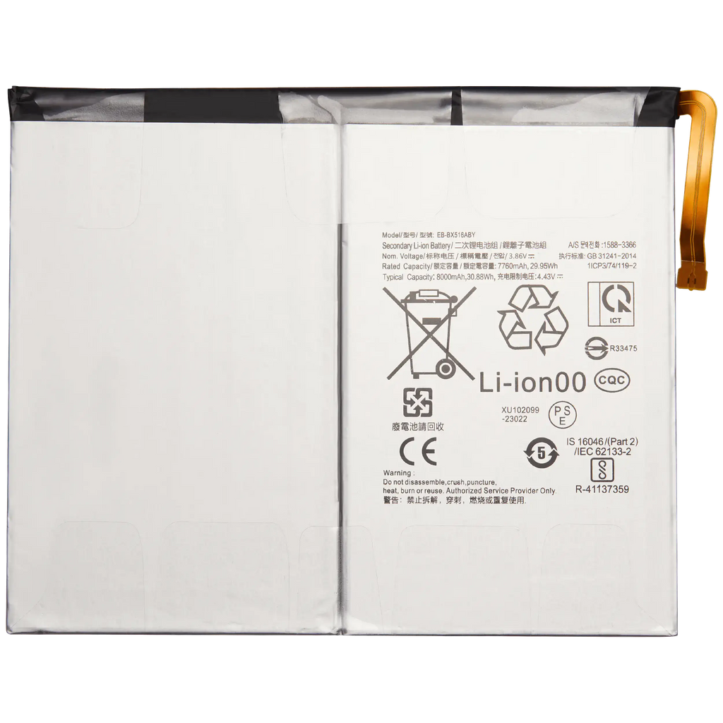 Ersatzbatterie für Samsung Galaxy Tab S9 FE 10.9