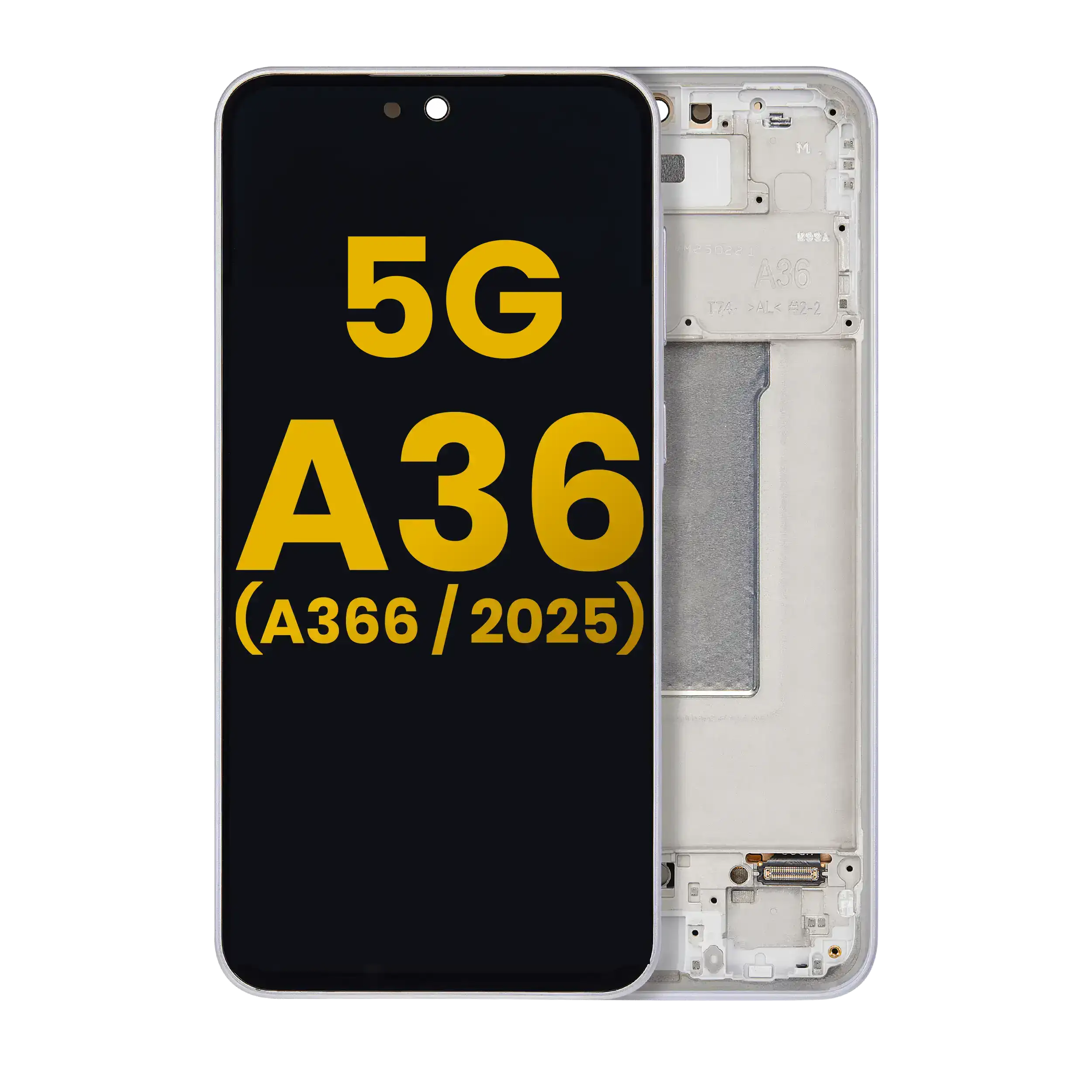 OLED Display with Frame for Samsung Galaxy A36 5G (A366 / 2025) (Refurbished) (Lime)