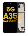 OLED Display with Frame for Samsung Galaxy A35 5G (A356 / 2024) (Refurbished) (Navy)