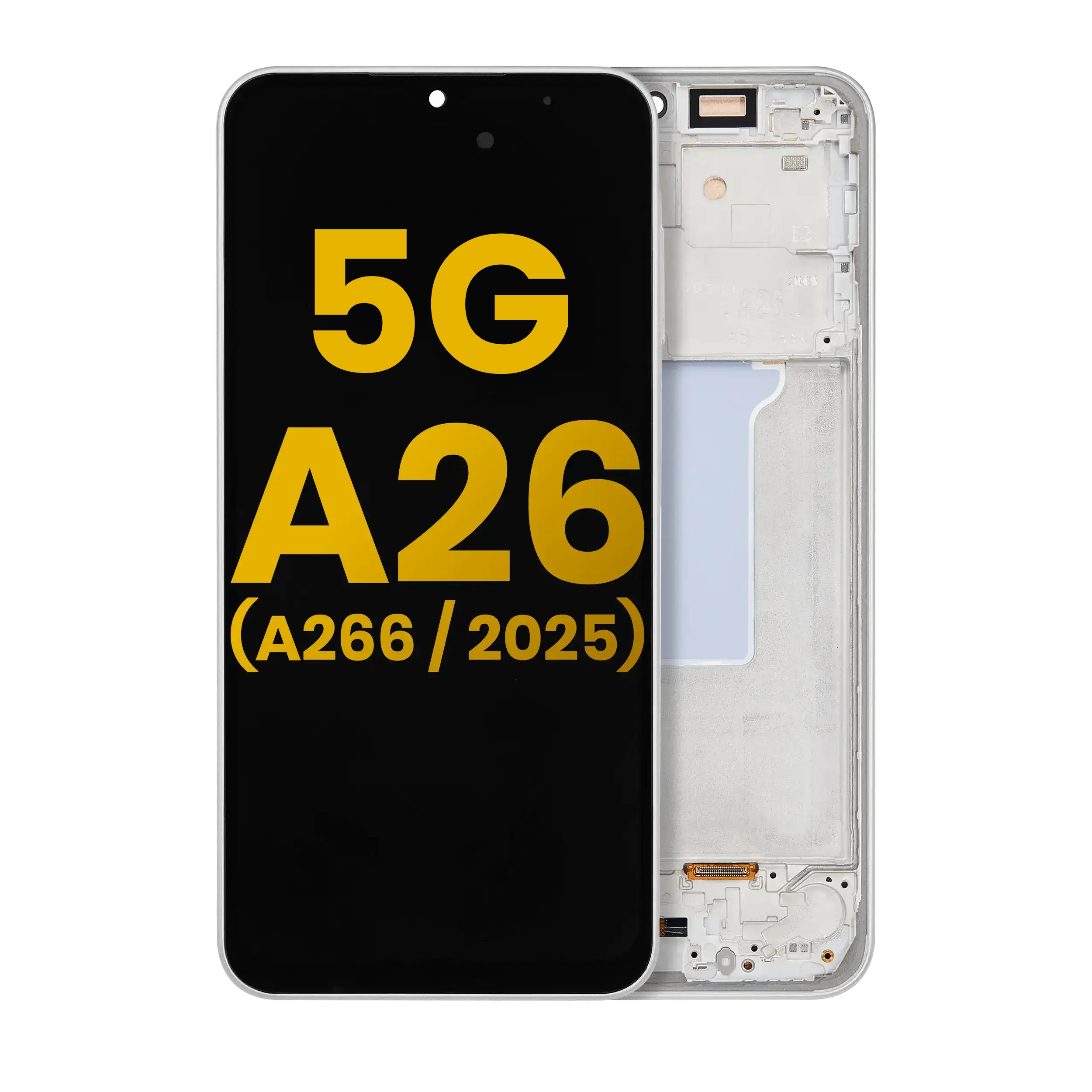 OLED-Display mit Rahmen Samsung Galaxy A26 5G Refurbished Weiß