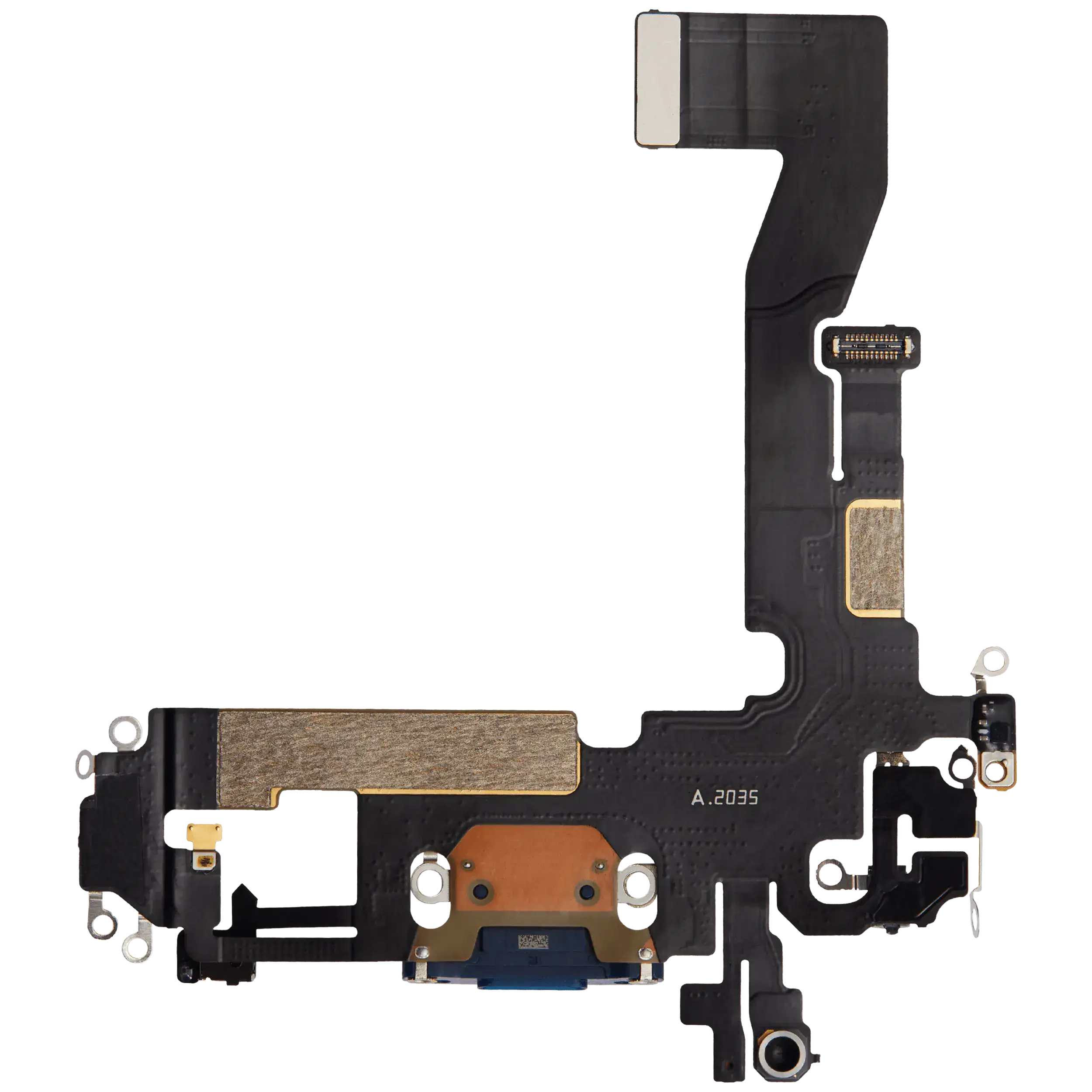 Charging Port Flex Cable for iPhone 12 (Premium) (Blue)
