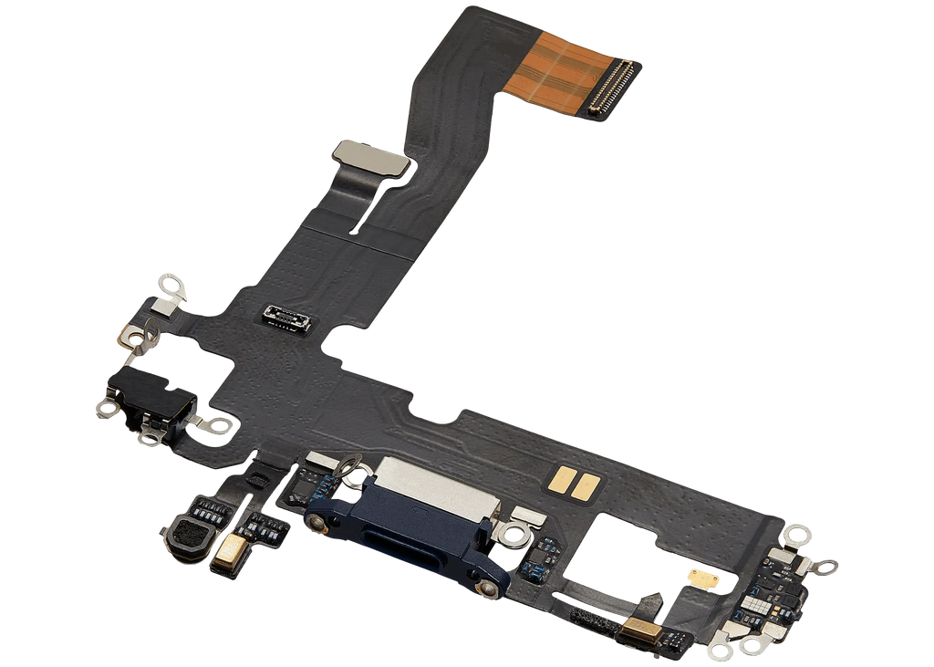 Charging Port Flex Cable for iPhone 12 (Premium) (Blue)