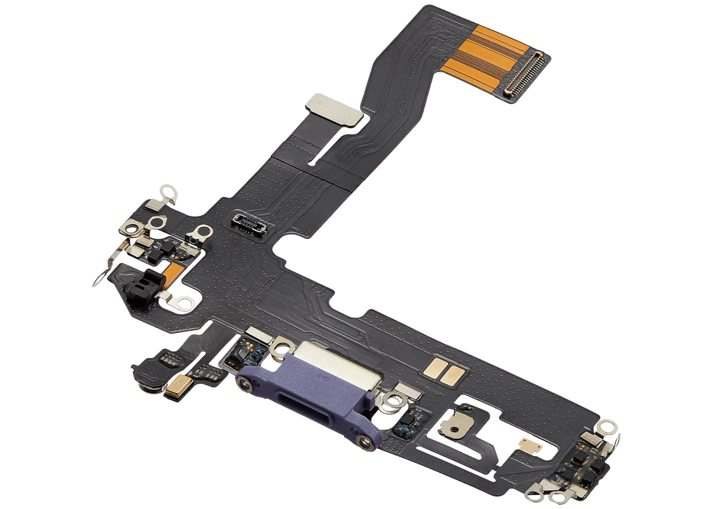 Ladebuchse-Flexkabel für iPhone 12 (Aftermarket Plus) (Lila)