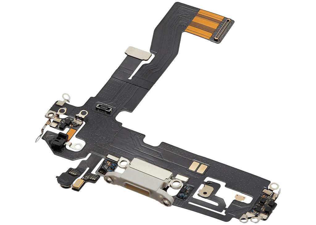 Charging Port Flex Cable for iPhone 12 (Aftermarket Plus) (White)