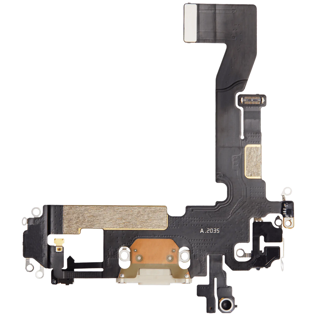 Charging Port Flex Cable for iPhone 12 (Premium) (White)