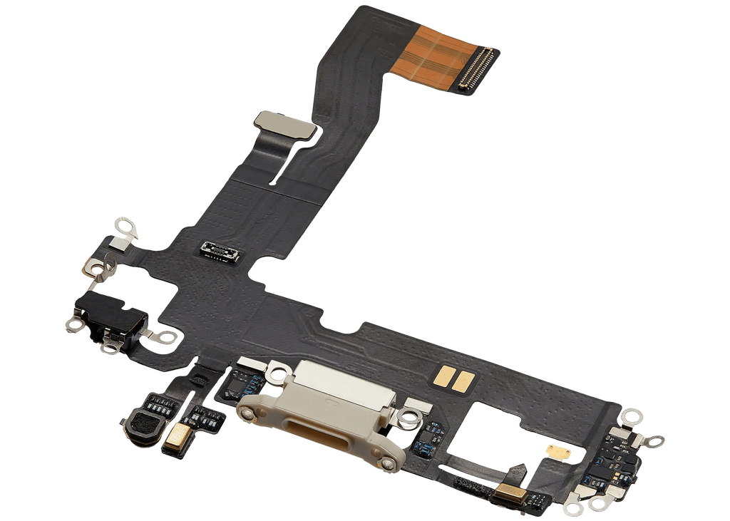 Charging Port Flex Cable for iPhone 12 (Premium) (White)