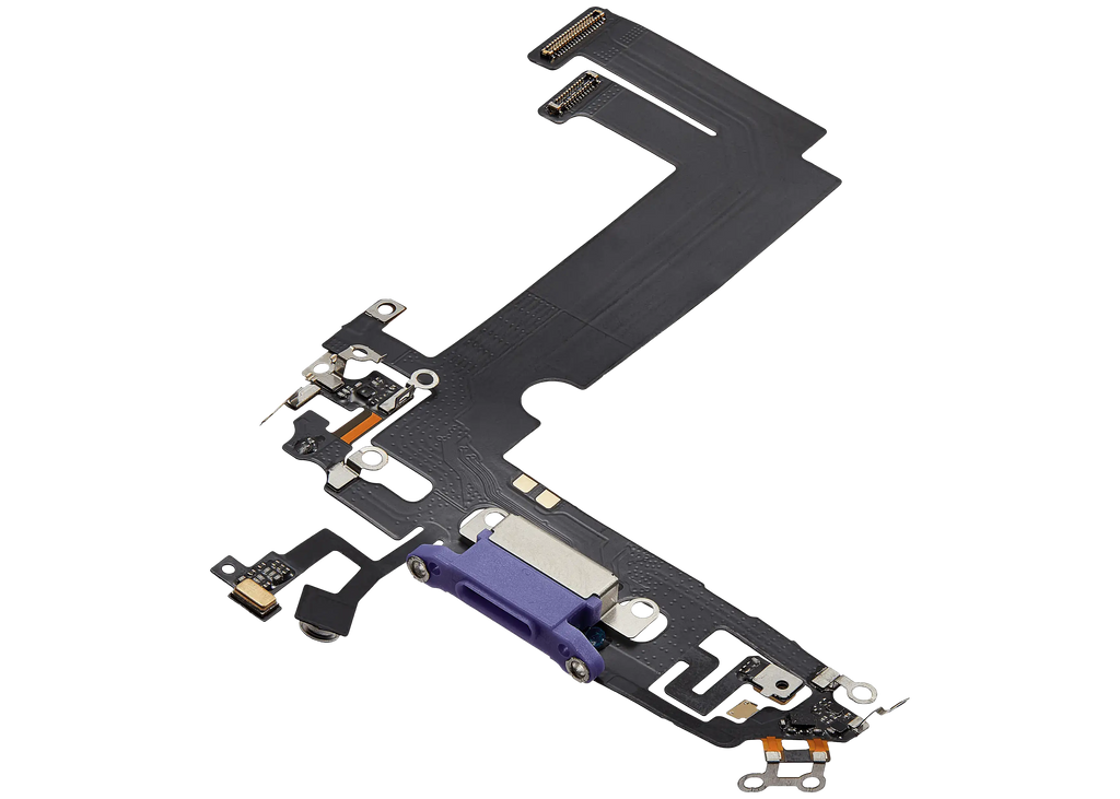 Ladebuchse Flexkabel für iPhone 12 Mini (Aftermarket Plus) (Lila)