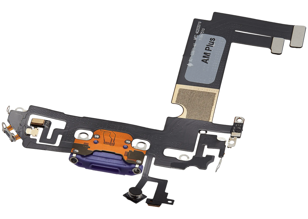 Ladebuchse Flexkabel für iPhone 12 Mini (Aftermarket Plus) (Lila)