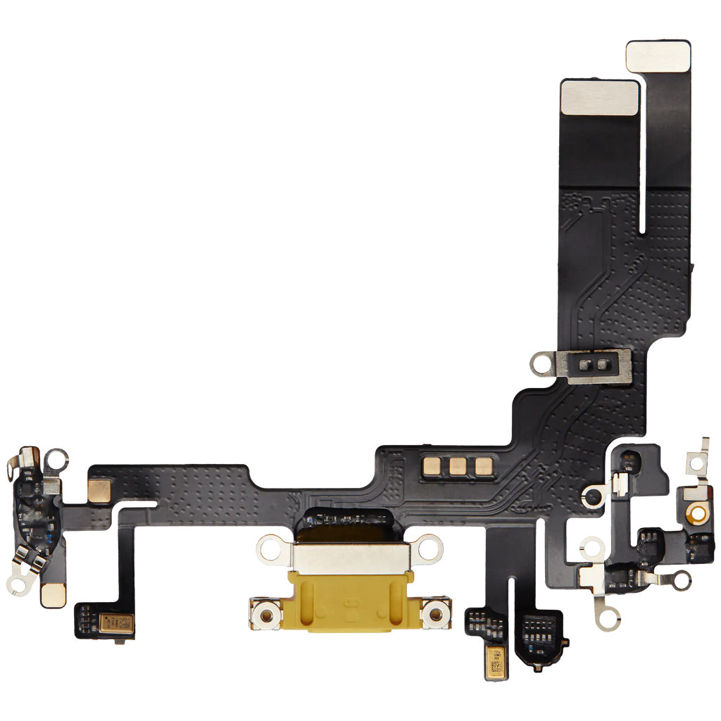 Charging Port Flex Cable for iPhone 14 (Aftermarket Plus) (Yellow)