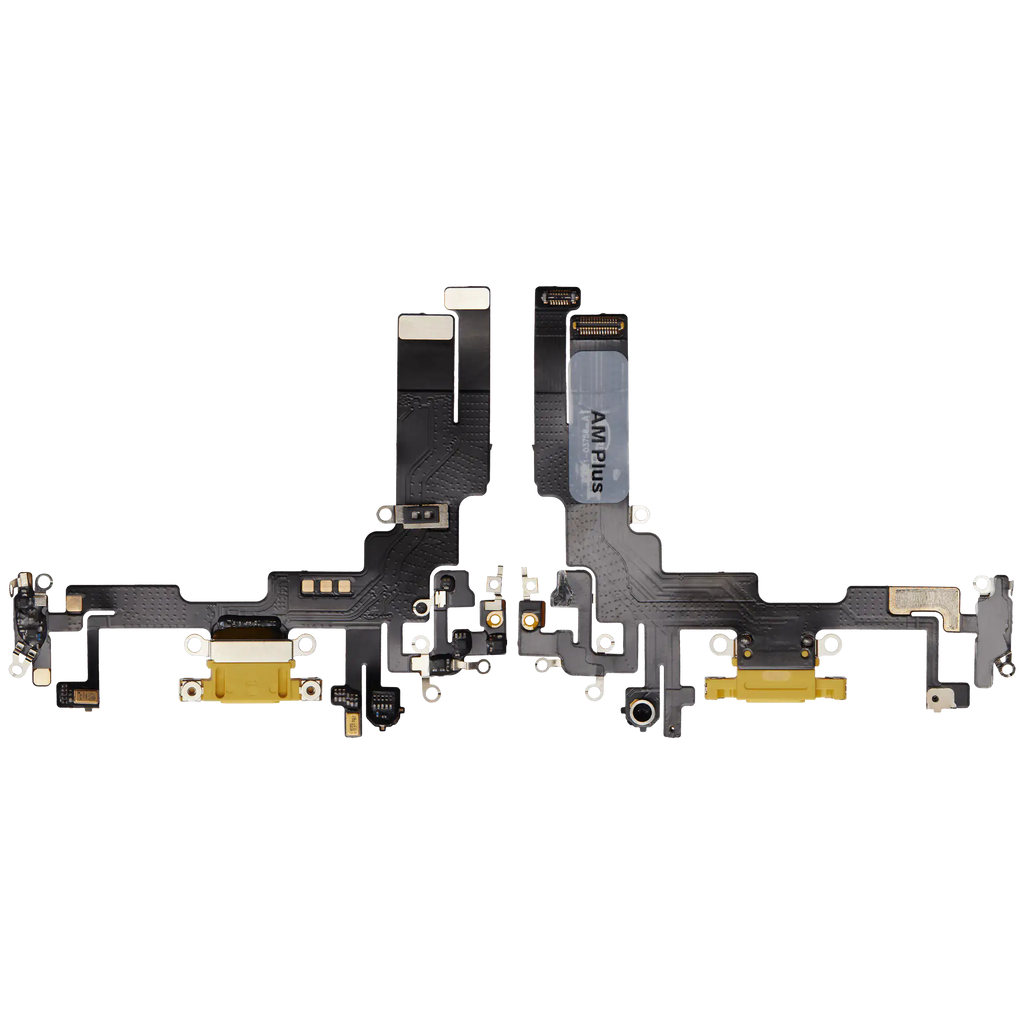 Charging Port Flex Cable for iPhone 14 (Aftermarket Plus) (Yellow)