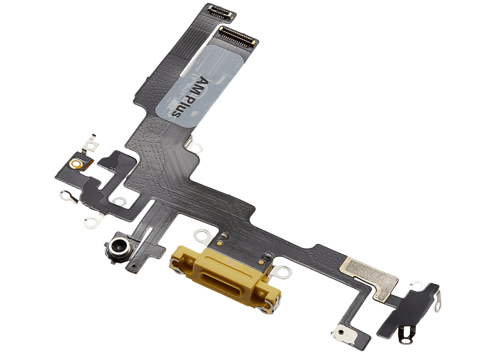 Charging Port Flex Cable for iPhone 14 (Aftermarket Plus) (Yellow)