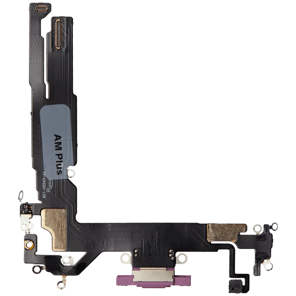 Ladebuchse-Flexkabel für iPhone 16 (Aftermarket Plus) (Pink)