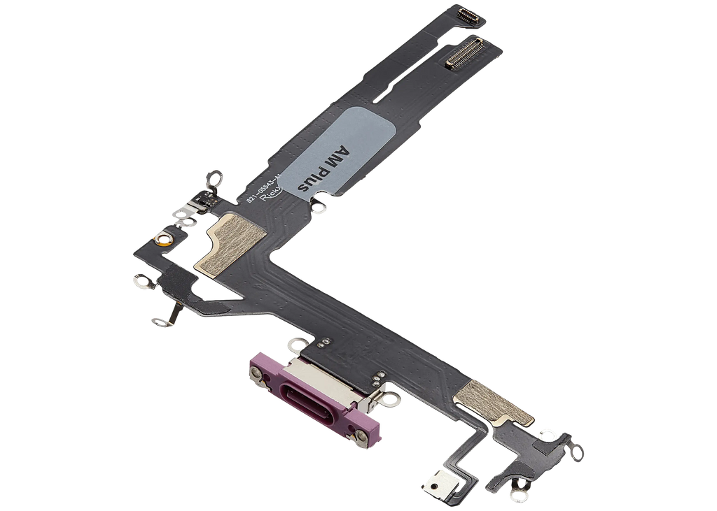 Ladebuchse-Flexkabel für iPhone 16 (Aftermarket Plus) (Pink)