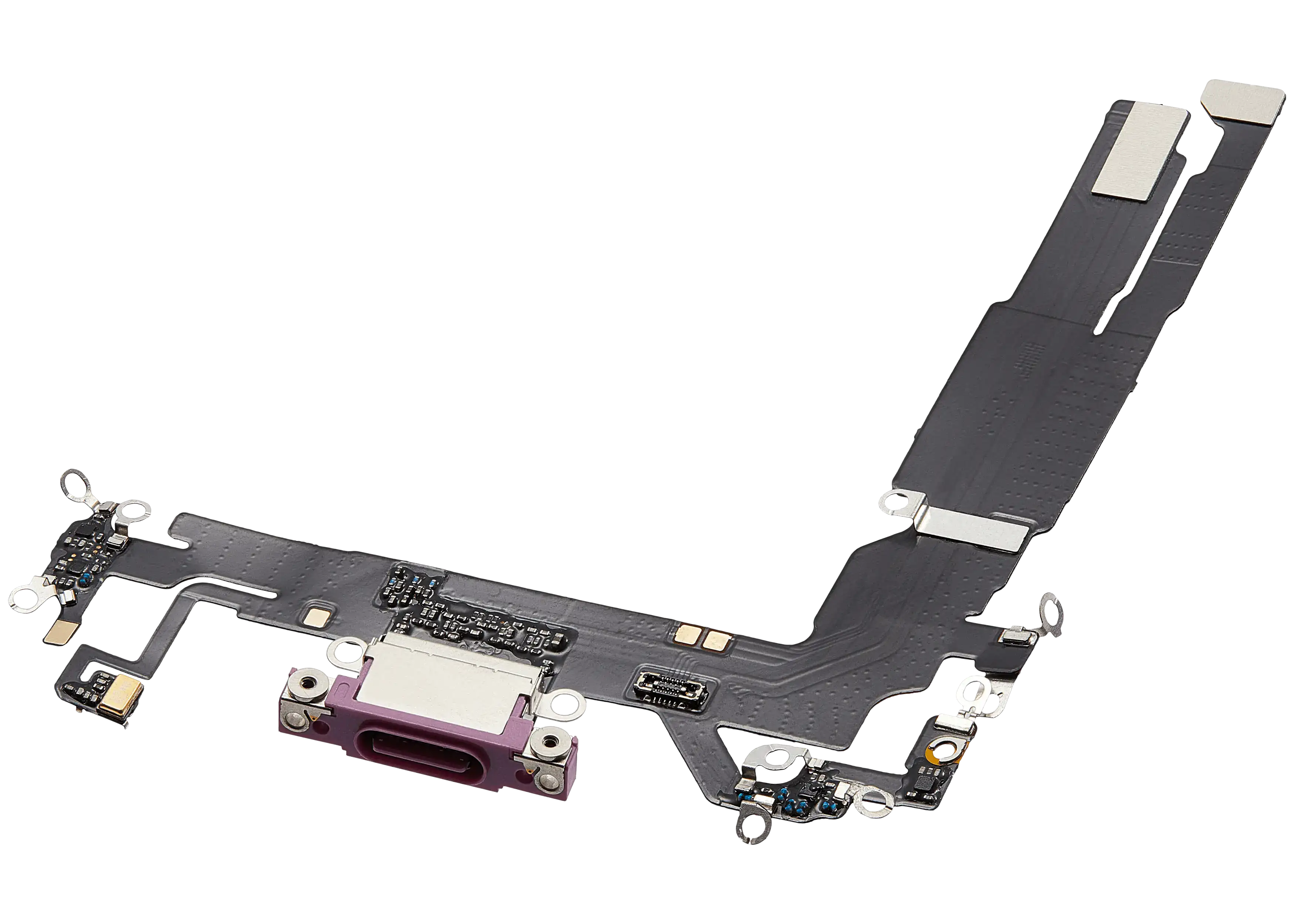 Ladebuchse-Flexkabel für iPhone 16 (Aftermarket Plus) (Pink)