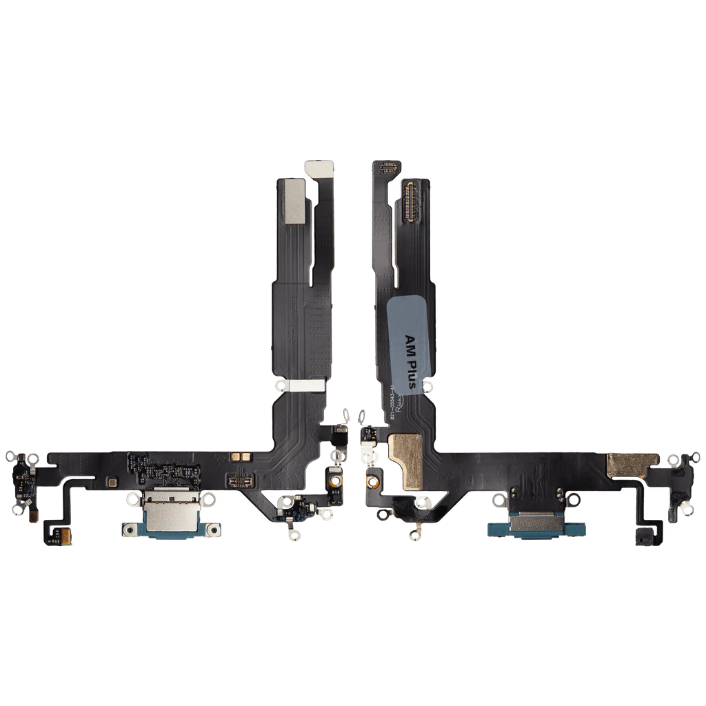 Charging Port Flex Cable for iPhone 16 (Aftermarket Plus) (Teal)