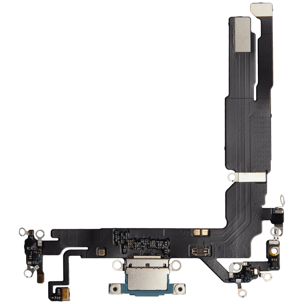 Charging Port Flex Cable for iPhone 16 (Aftermarket Plus) (Teal)