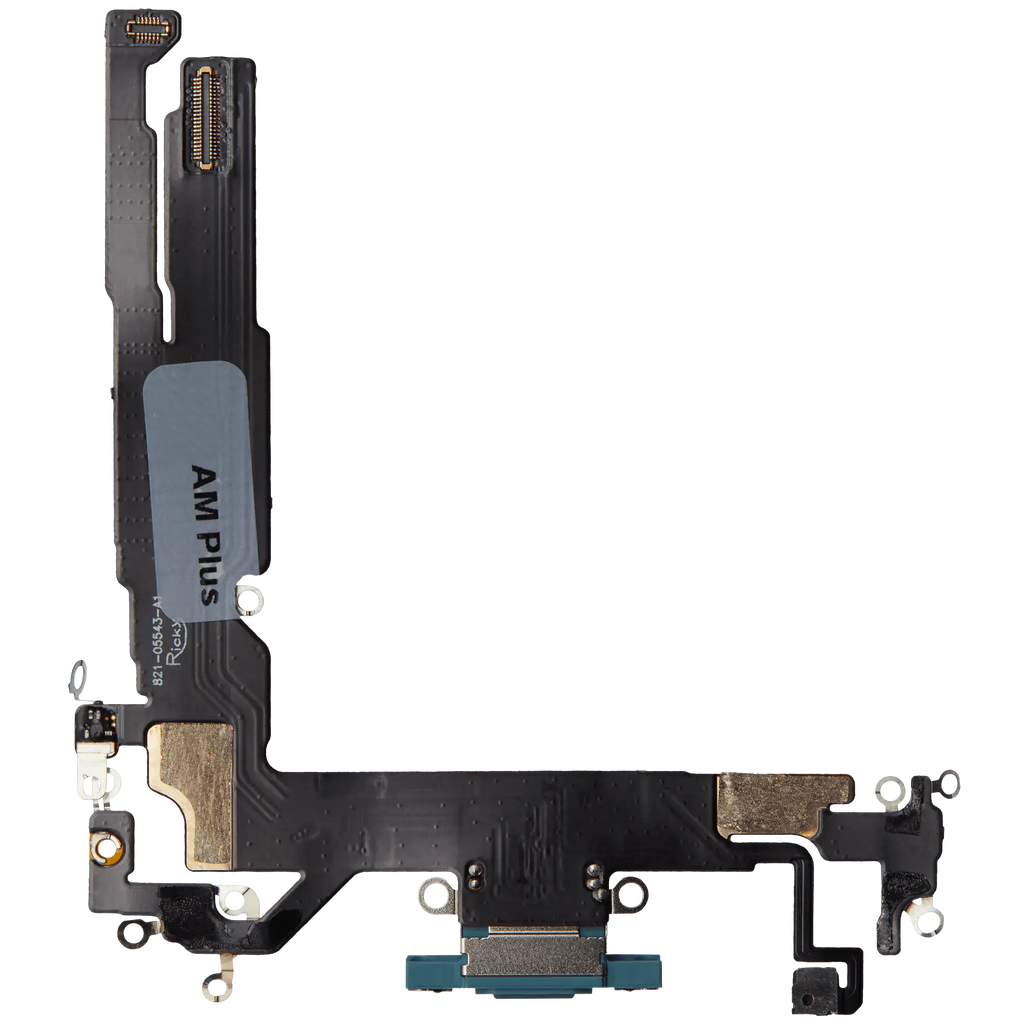 Charging Port Flex Cable for iPhone 16 (Aftermarket Plus) (Teal)