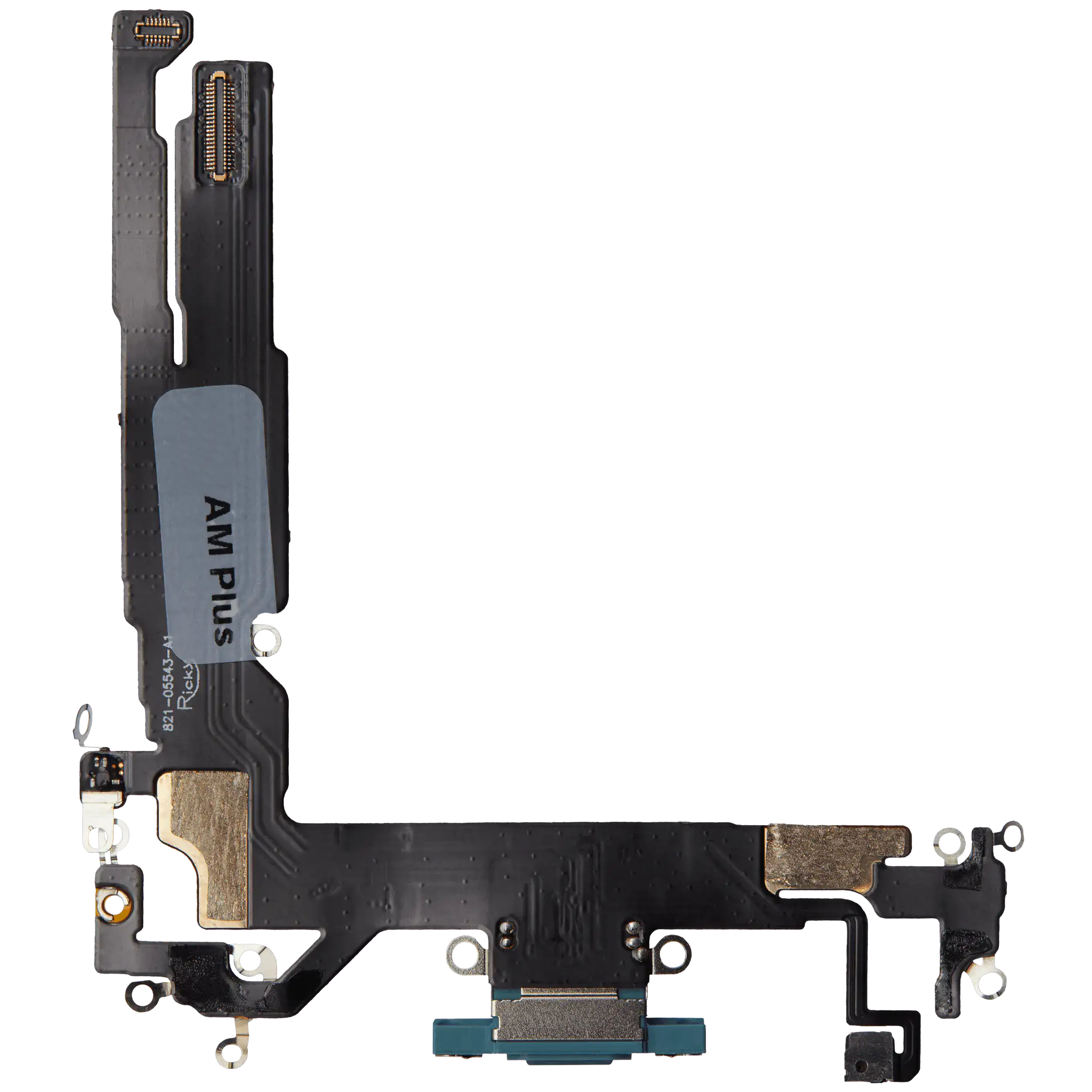Charging Port Flex Cable for iPhone 16 (Aftermarket Plus) (Teal)