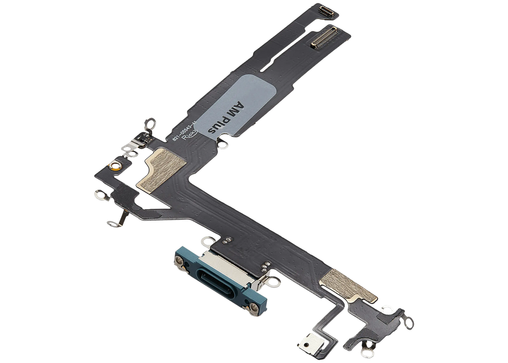 Charging Port Flex Cable for iPhone 16 (Aftermarket Plus) (Teal)
