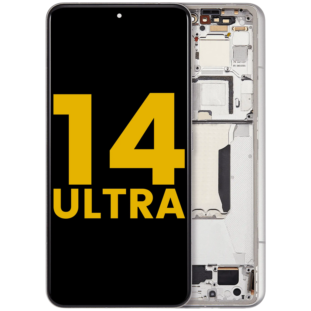 OLED-Display mit Rahmen für Xiaomi 14 Ultra (Refurbished) (Weiß)