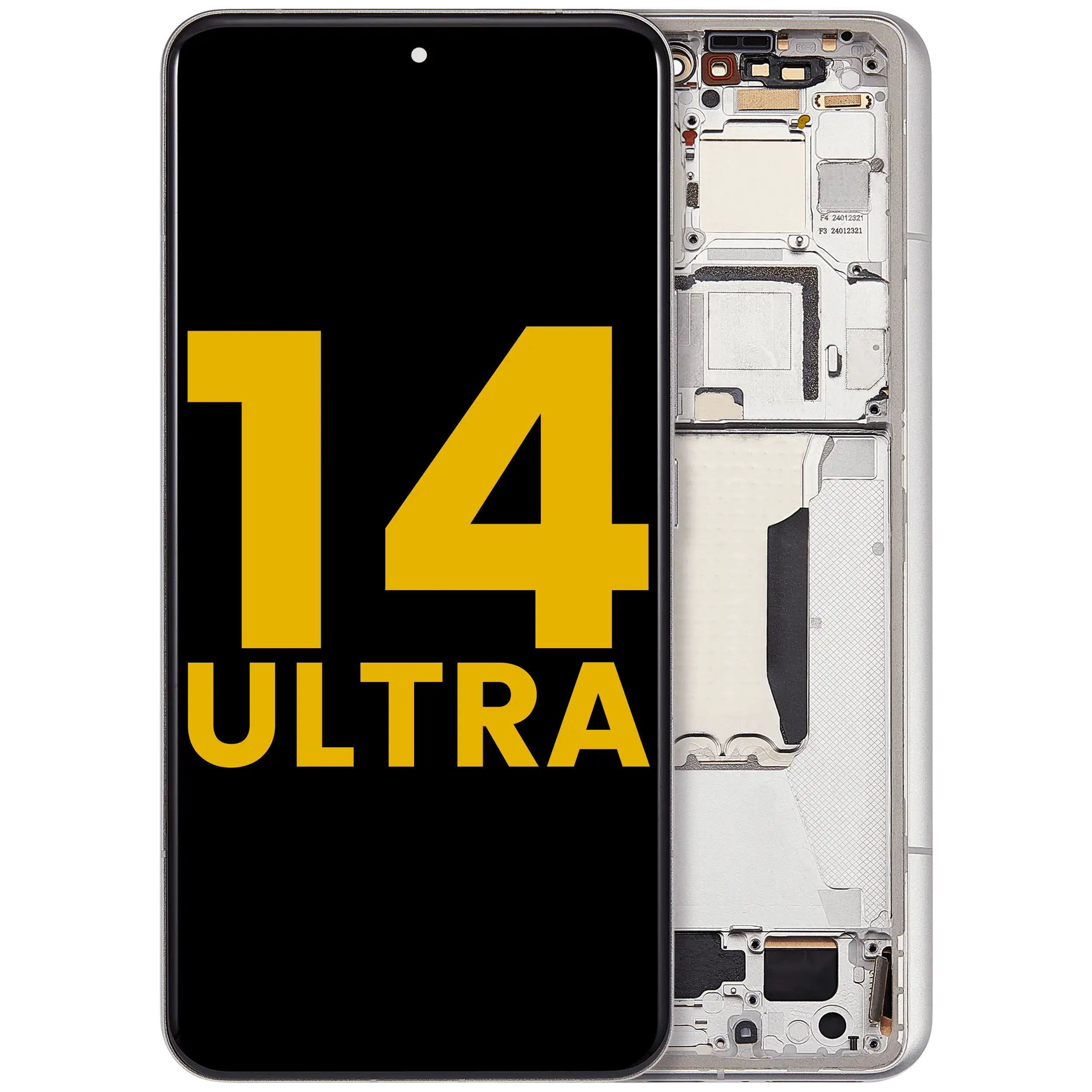 OLED-Display mit Rahmen für Xiaomi 14 Ultra (Refurbished) (Weiß)