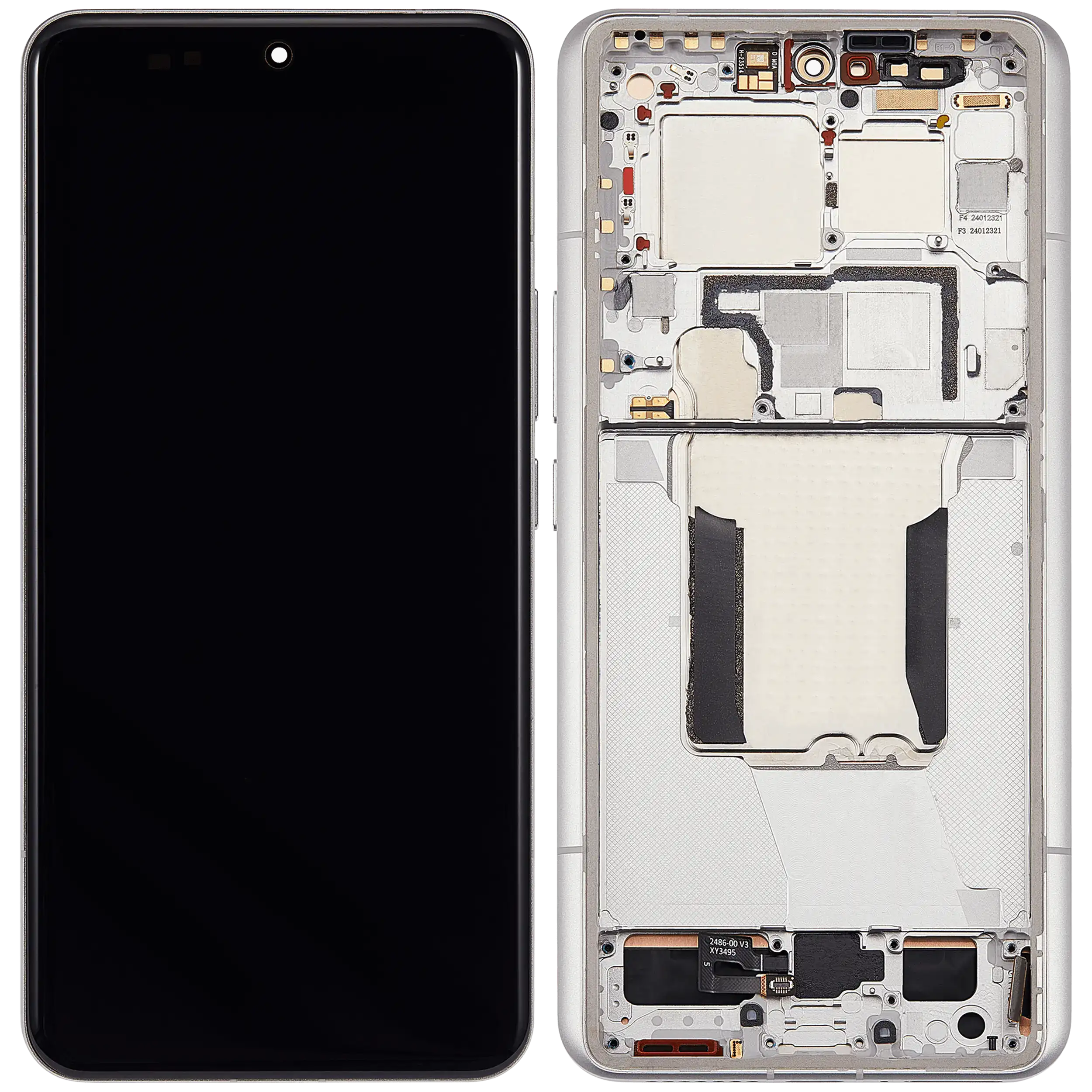 OLED-Display mit Rahmen für Xiaomi 14 Ultra (Refurbished) (Weiß)
