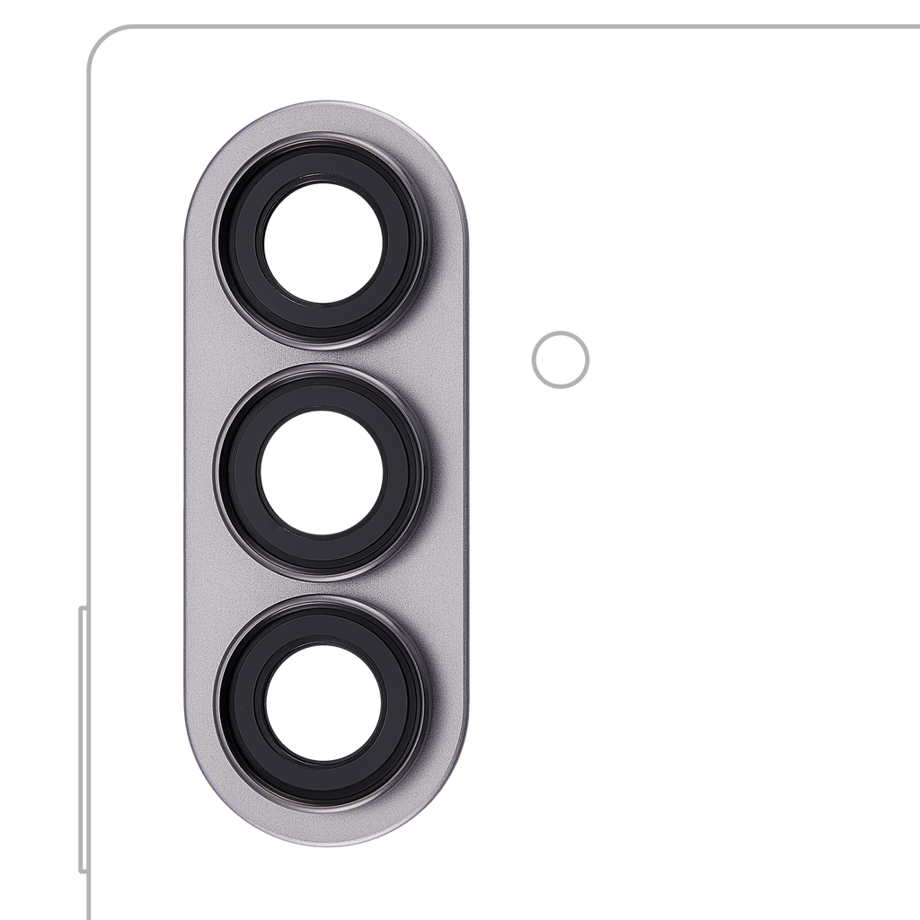 Kameralinse hinten mit Rahmenring Samsung Galaxy Z Fold 7 Silver Shadow