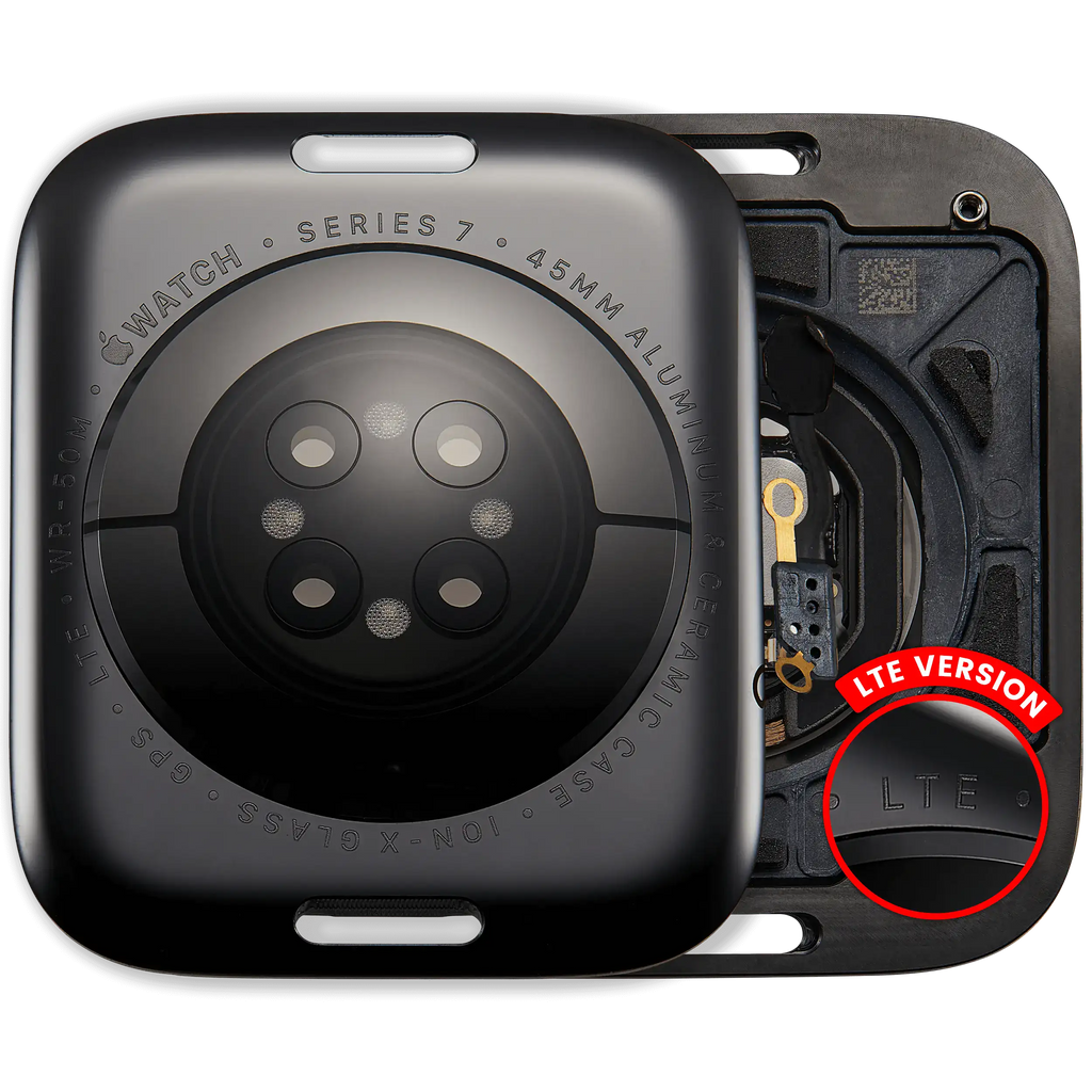 Back cover for Apple Watch Series 7 (45mm) (LTE Version) (Aluminum, Space Black)