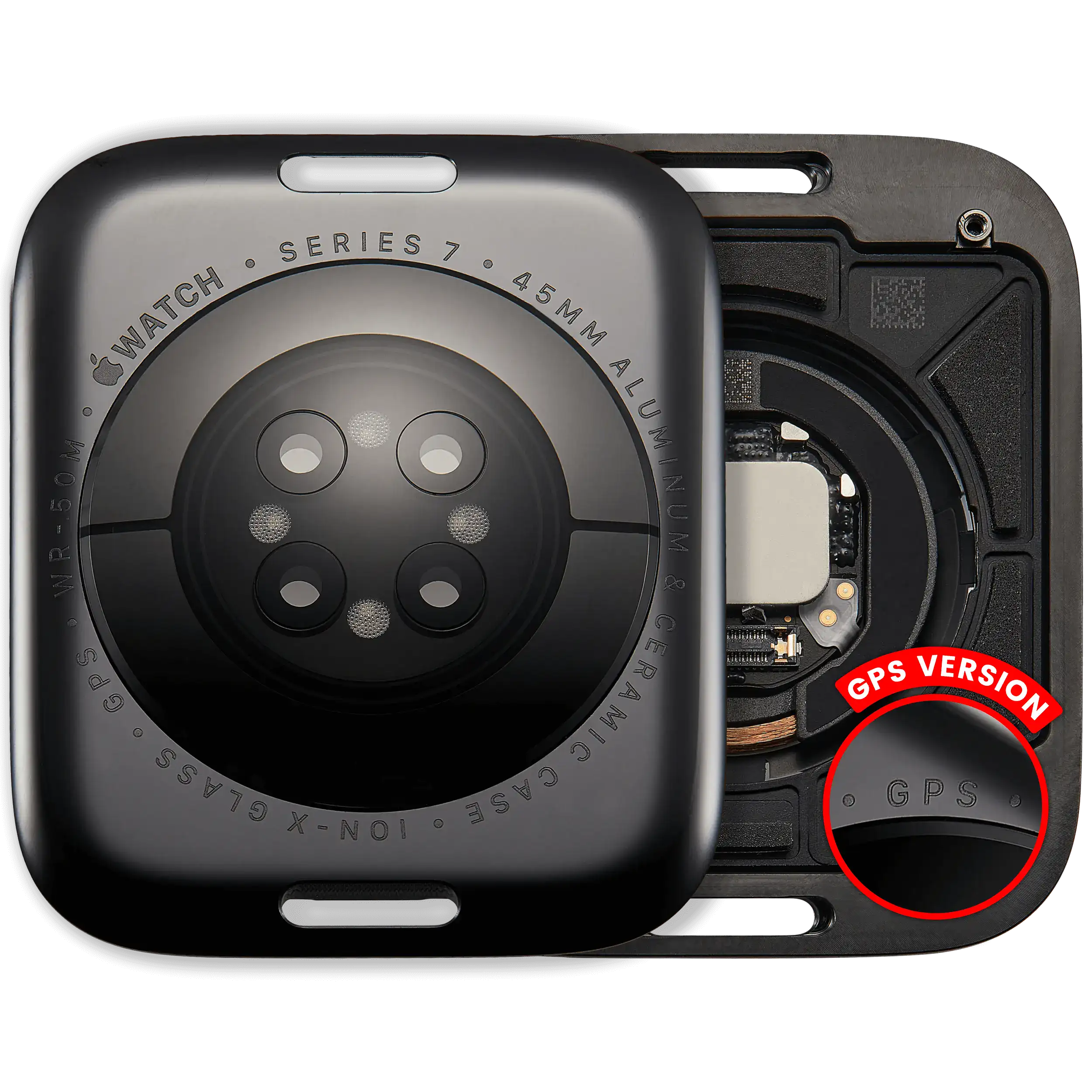 Backcover für Apple Watch Series 7 (45mm) GPS - Aluminium Space Black