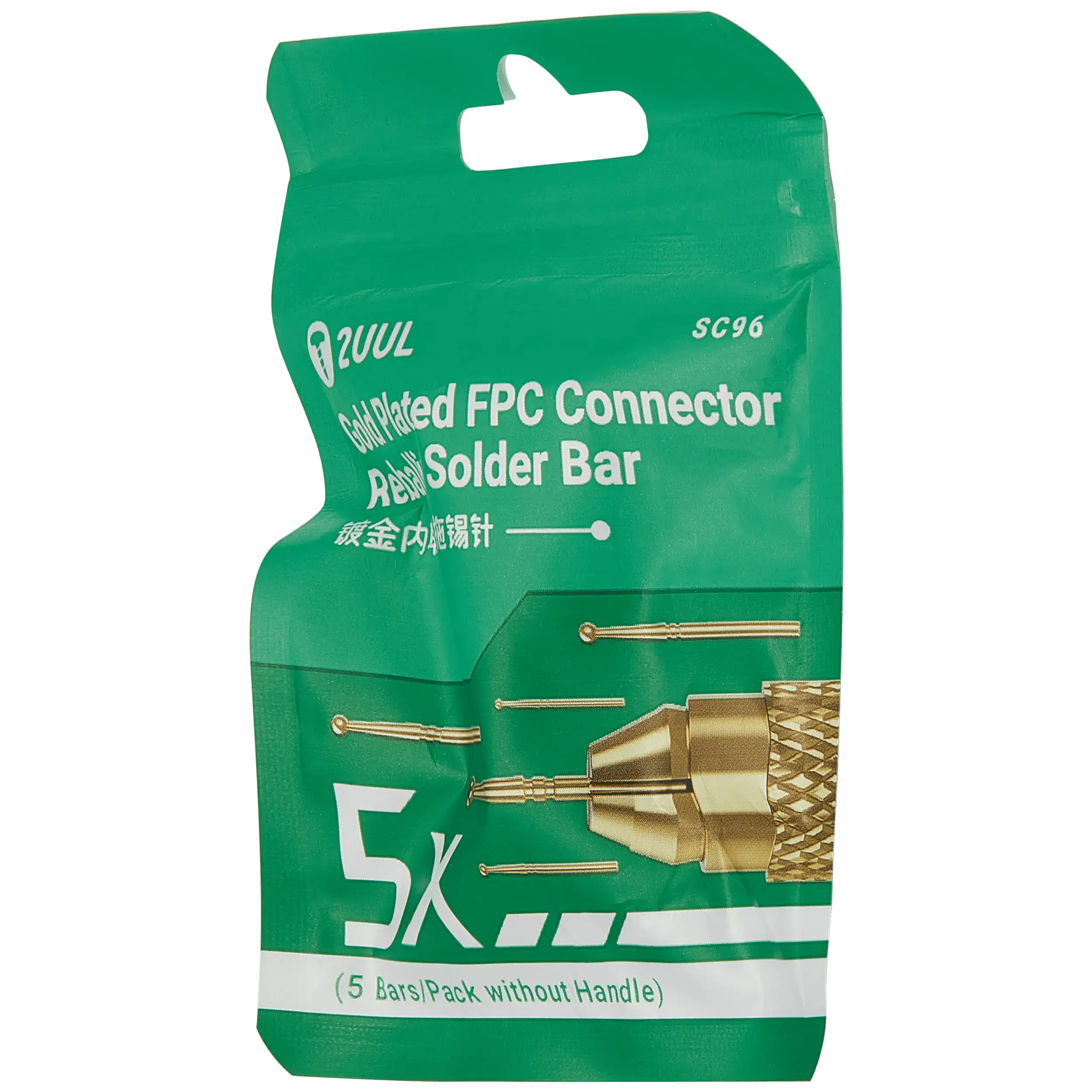SC96 Gold-Plated FPC Connector Reballing Solder Strips (Set of 5)