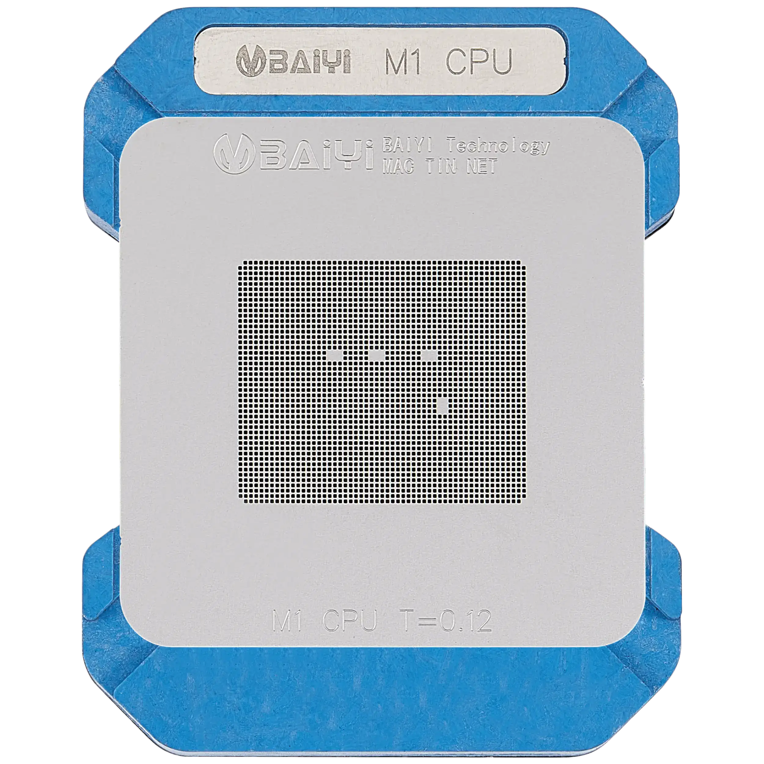 M1 CPU Reballing-Jig mit Schablone