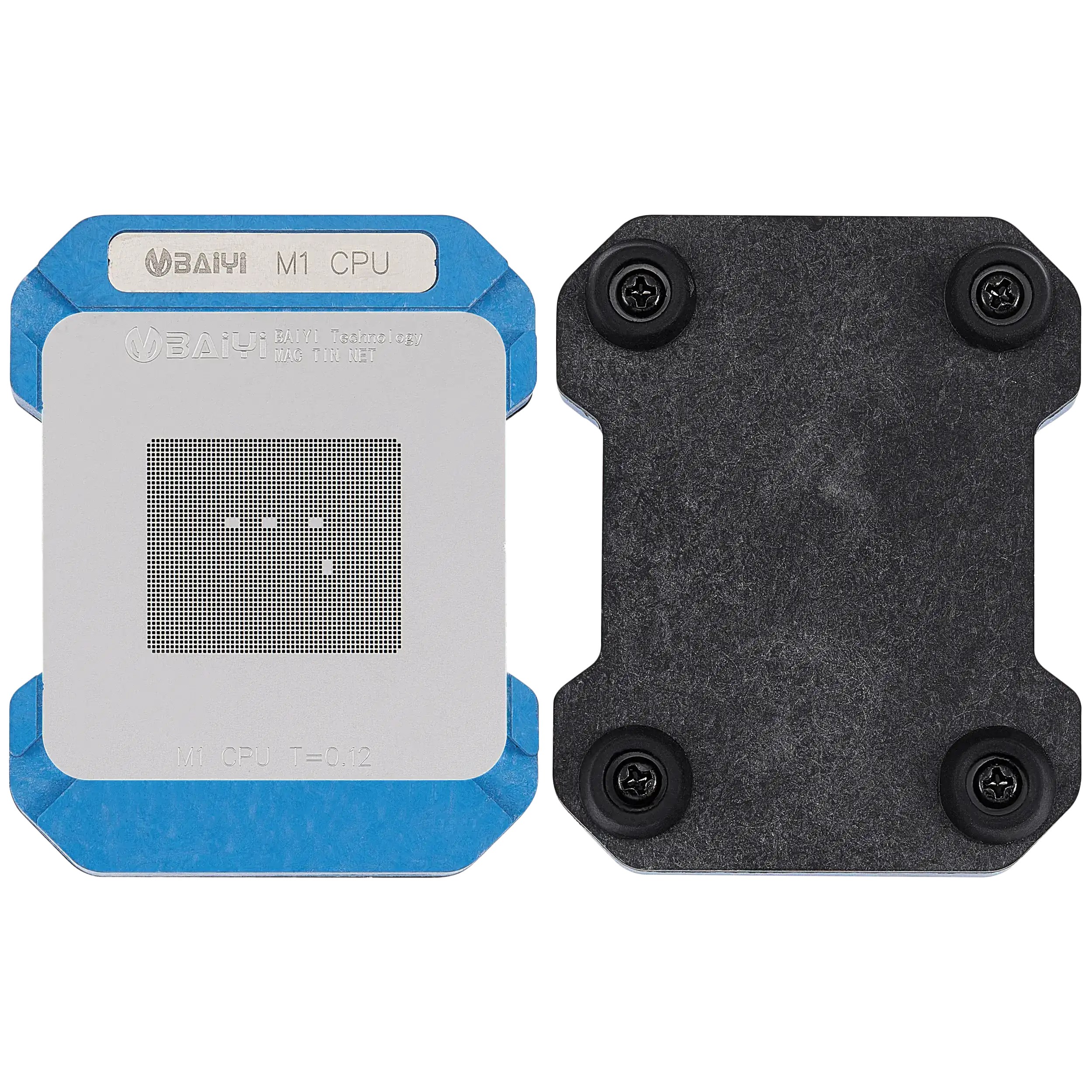 M1 CPU Reballing-Jig mit Schablone