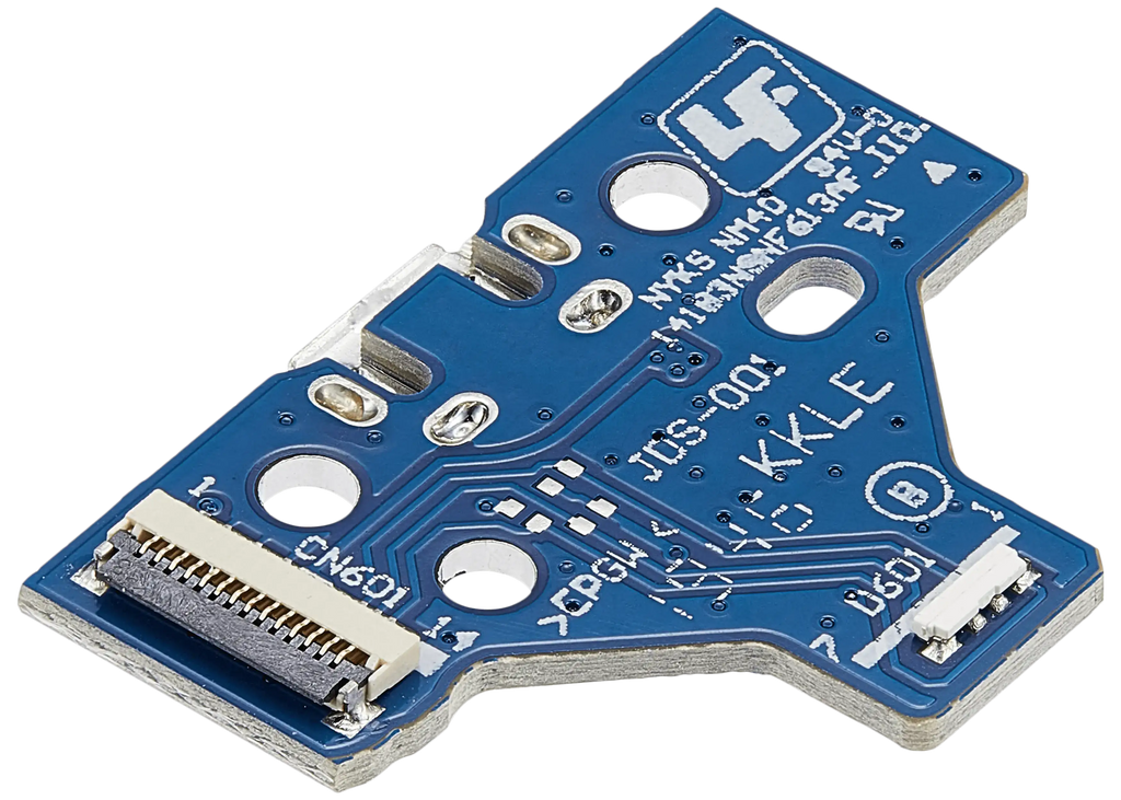 USB Charging Port Board with 14-Pin Flex Cable for PlayStation 4 Controller (Version 1: JDS-001)