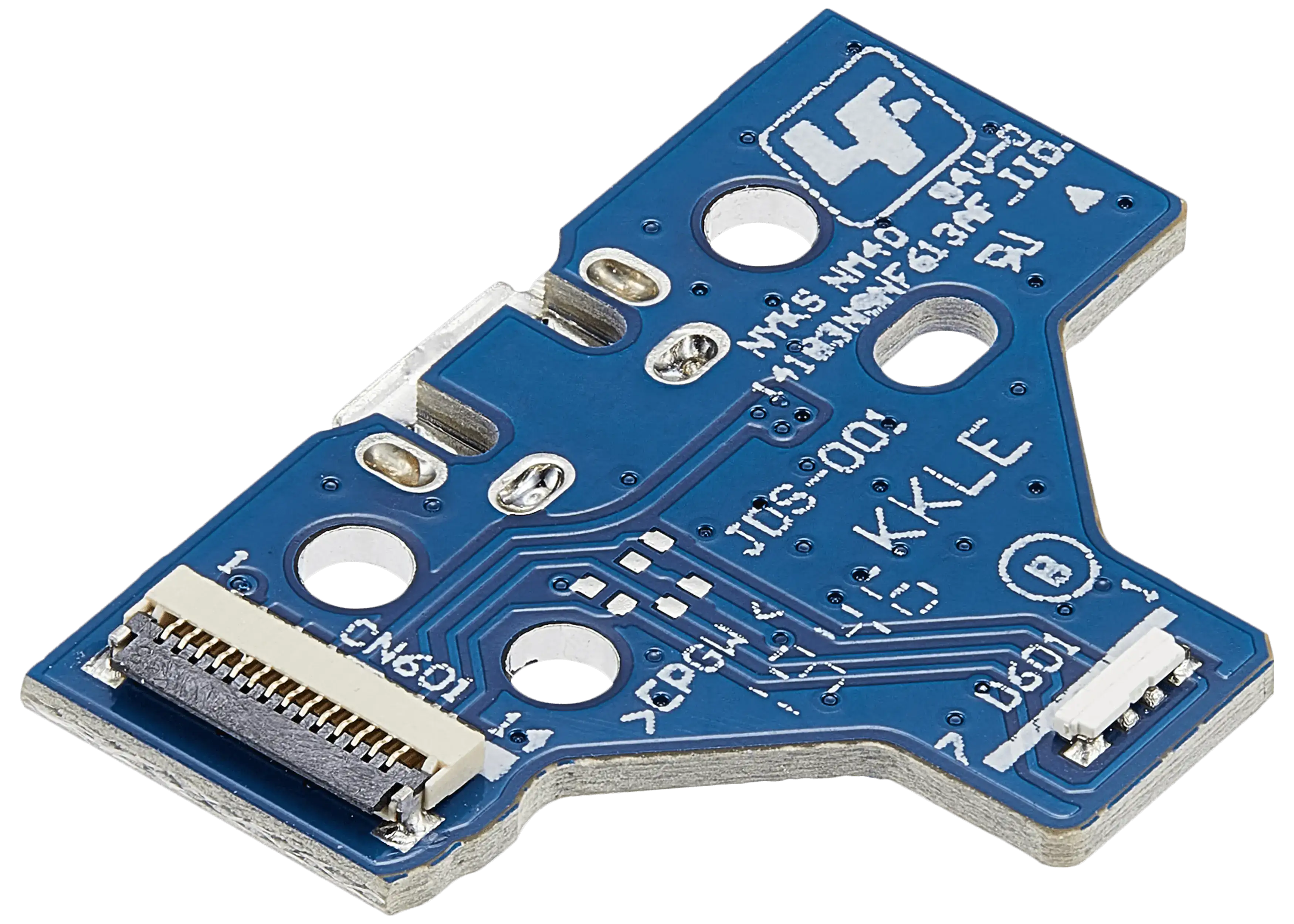 USB Charging Port Board with 14-Pin Flex Cable for PlayStation 4 Controller (Version 1: JDS-001)