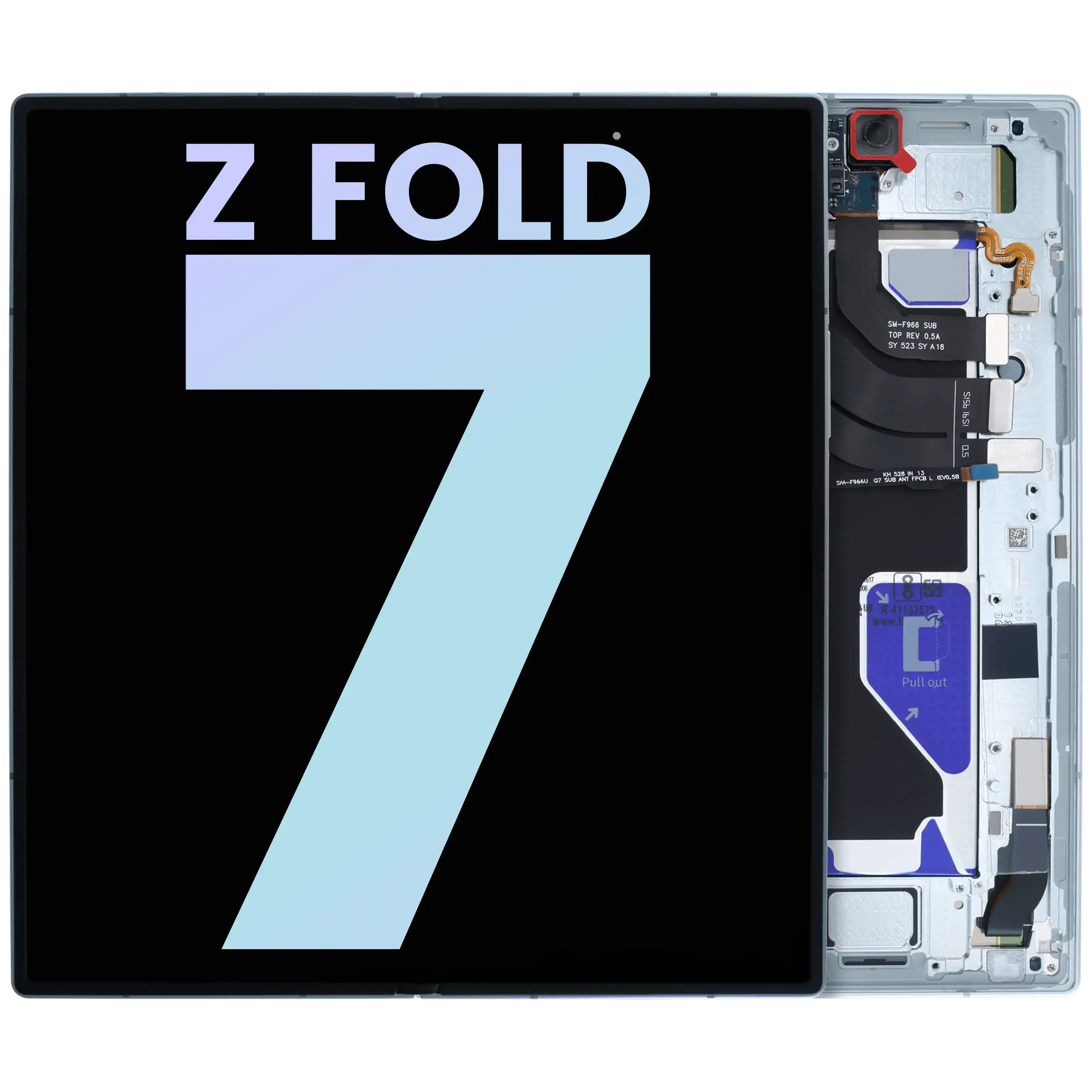 Internal OLED Display with Frame for Samsung Galaxy Z Fold 7 5G (US & International) (Service Pack) (Mint)