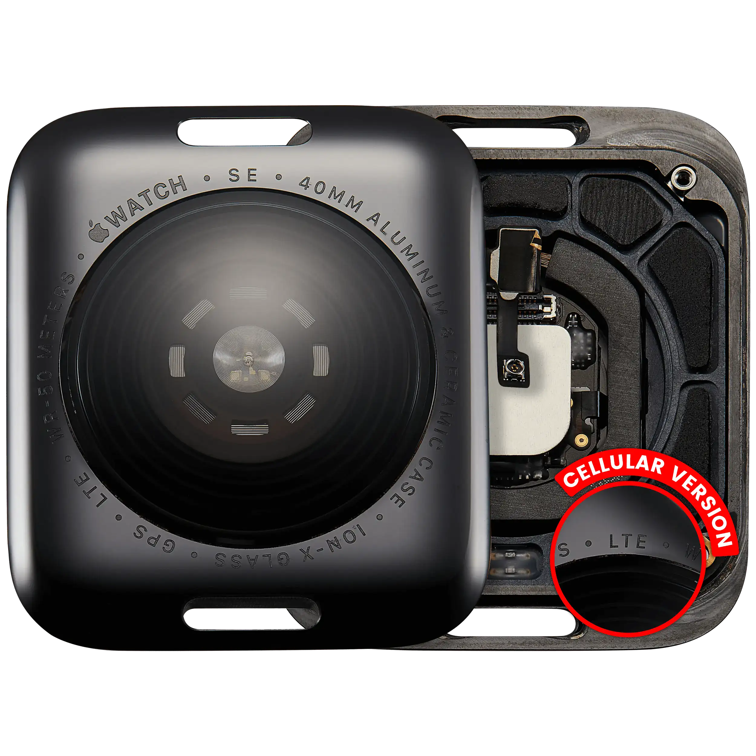Backcover für Apple Watch SE 1.Gen 40mm LET Space Black