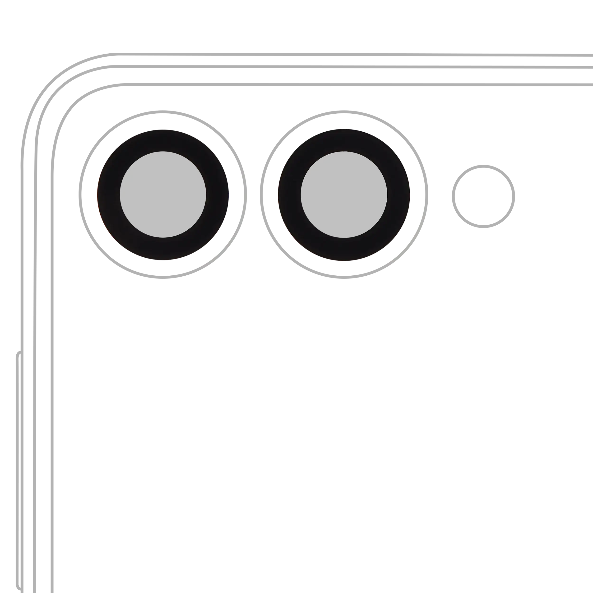 Rear Camera Glass with Adhesive for Samsung Galaxy Z Flip 7 5G (F766) (2-Piece Set)