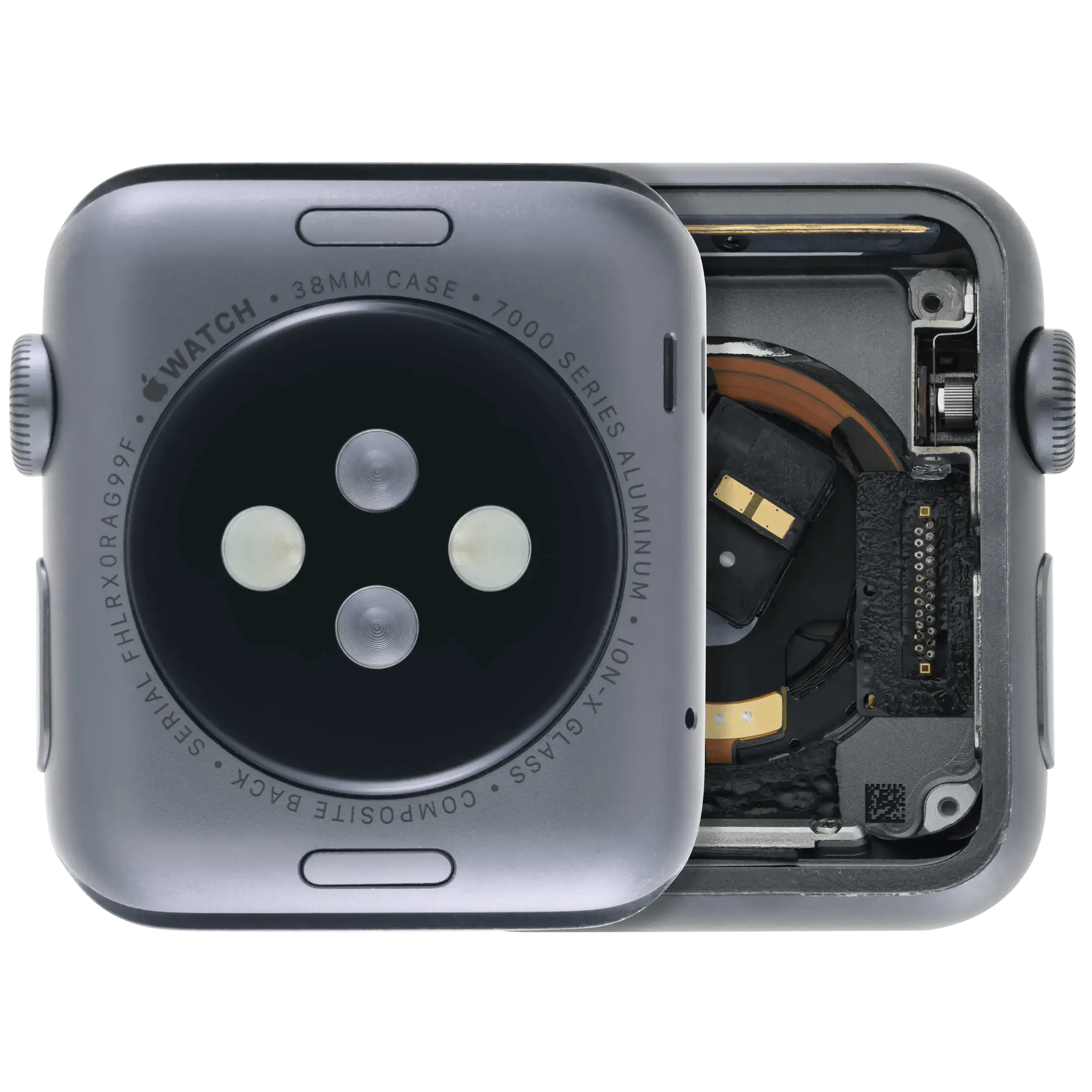 Gehäuse für Apple Watch S1 38mm Cellular OEM Pull Alu Space Black