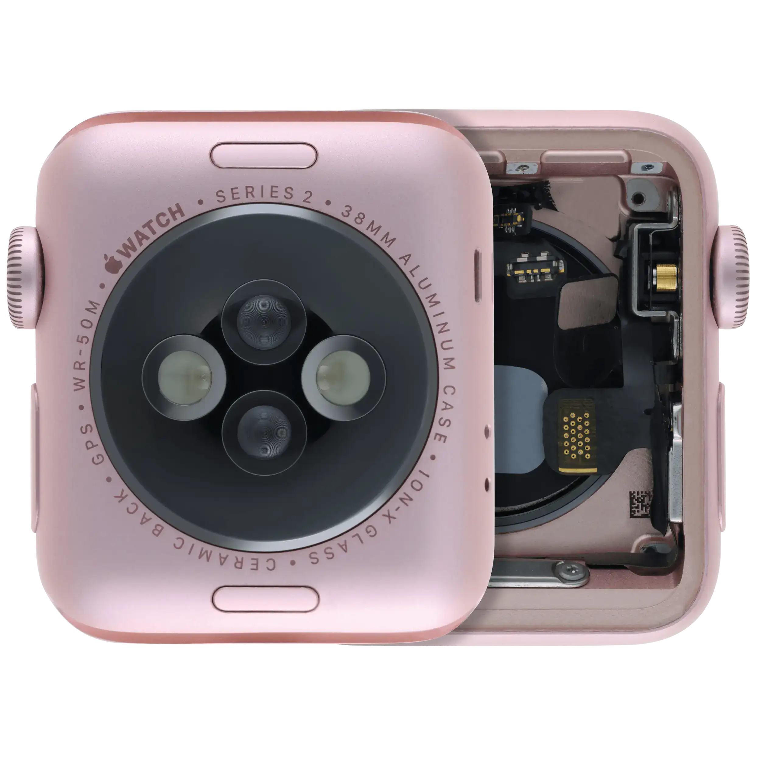 Apple Watch Series 2 38mm Gehäuse Rose Gold gebrauchter OEM-Ausbau, Qualität A C