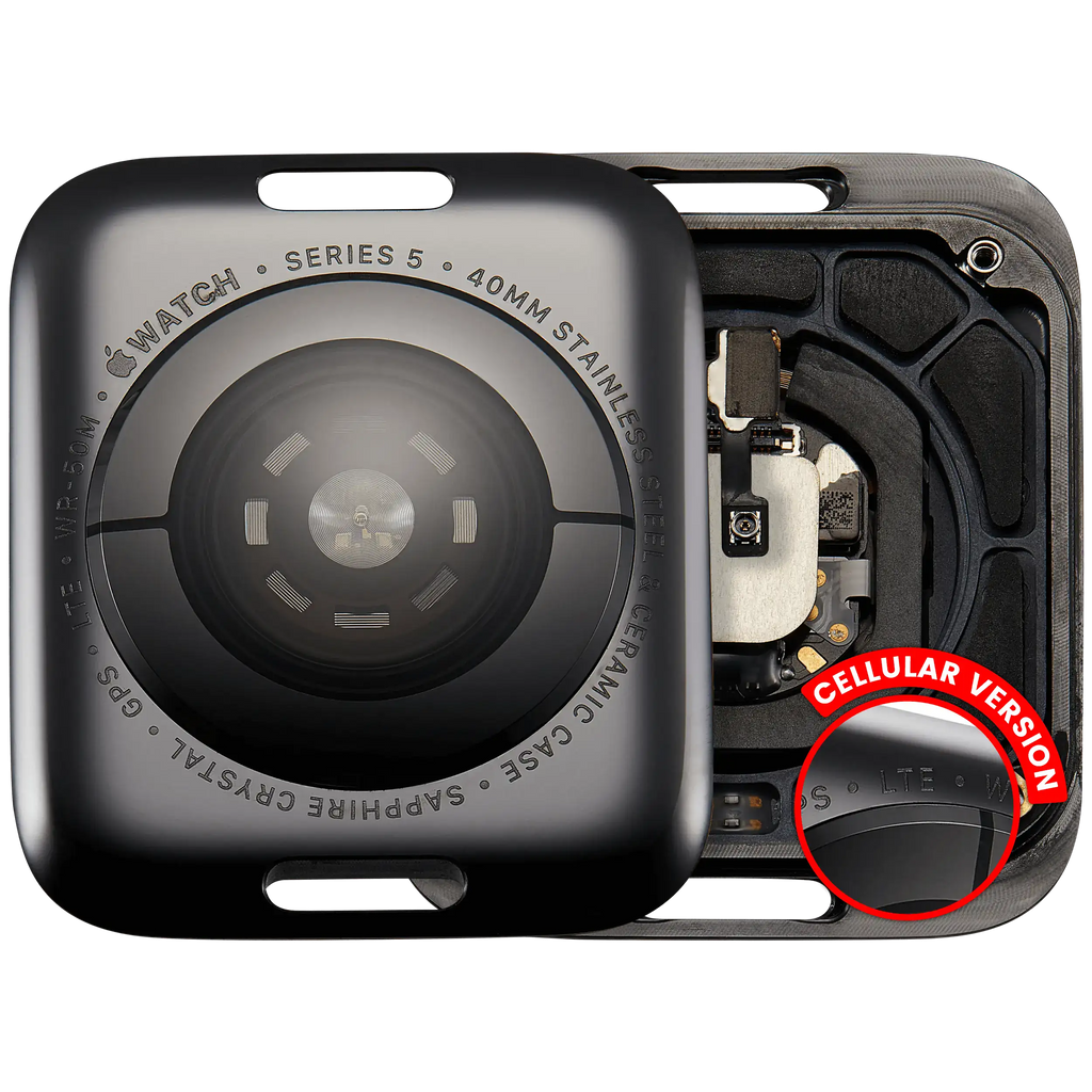 Edelstahl-Backcover für Apple Watch Series 5 (40mm) LET-Version, Space Black