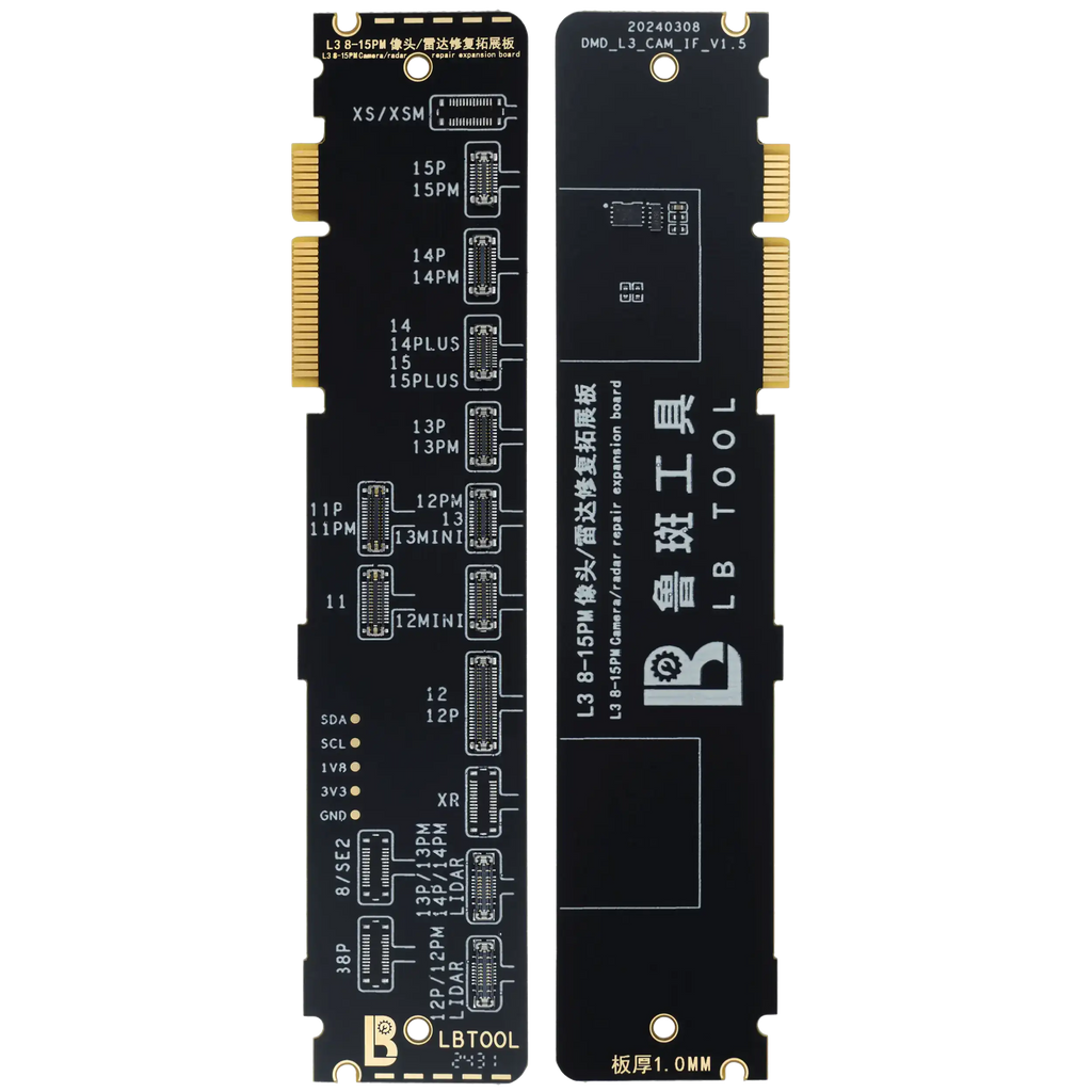 Rear Camera and Radar Read/Write Adapter Board for iPhone 8 to 15 Pro Max (without 15/16 Series Radar Interface) (LB TOOL)