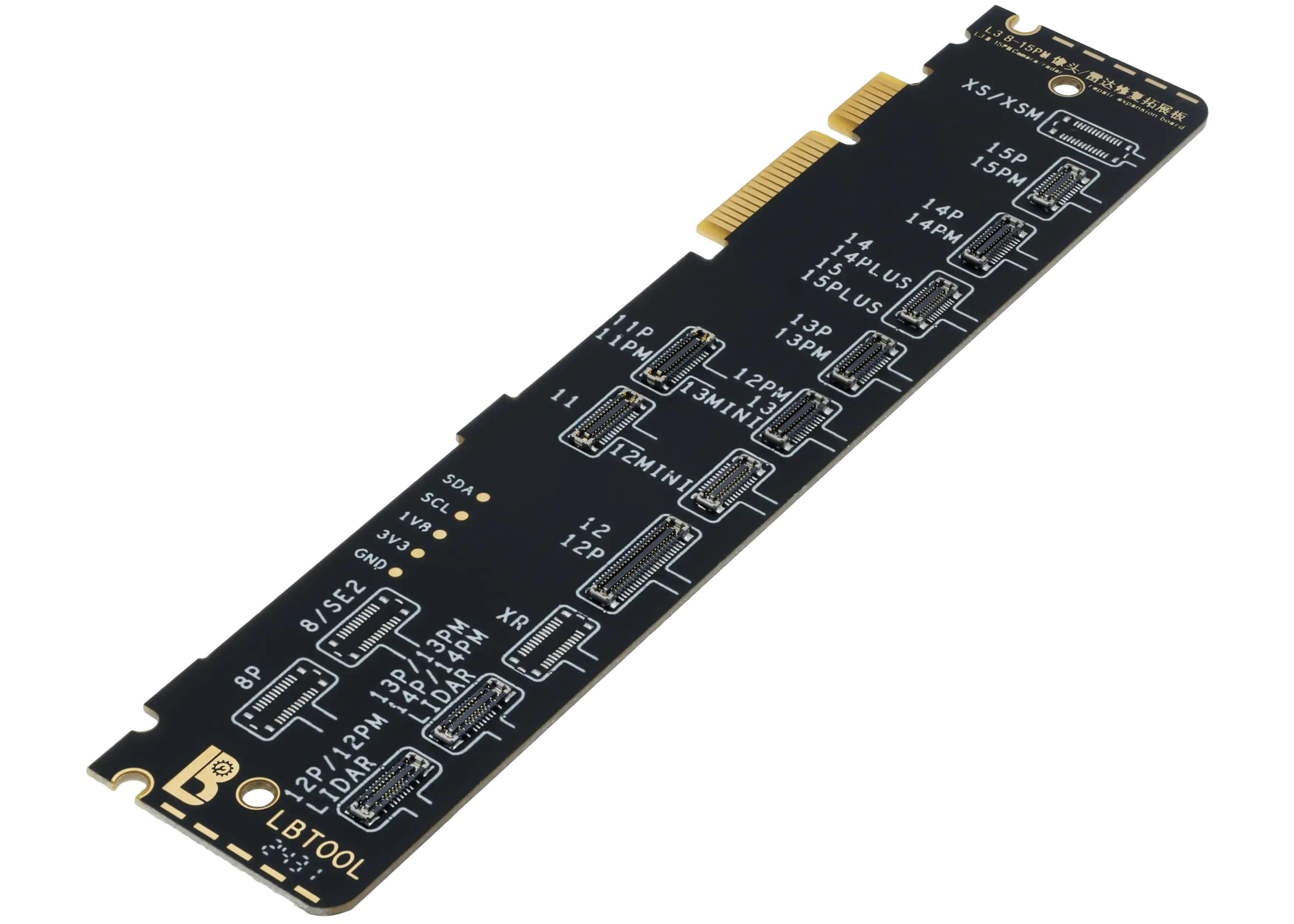 Rear Camera and Radar Read/Write Adapter Board for iPhone 8 to 15 Pro Max (without 15/16 Series Radar Interface) (LB TOOL)